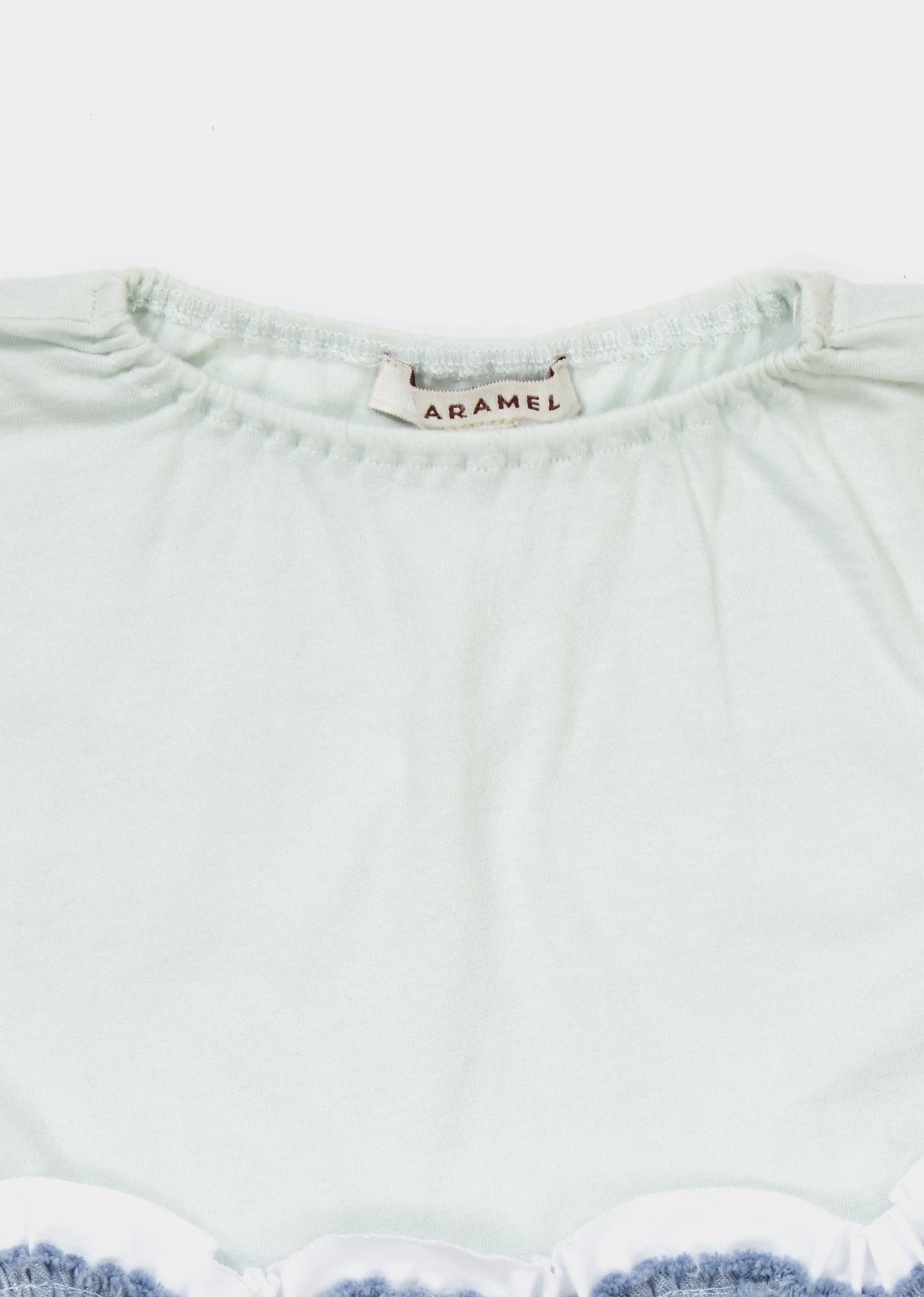 Girls Light Mint Cotton Jersey T-shirt
