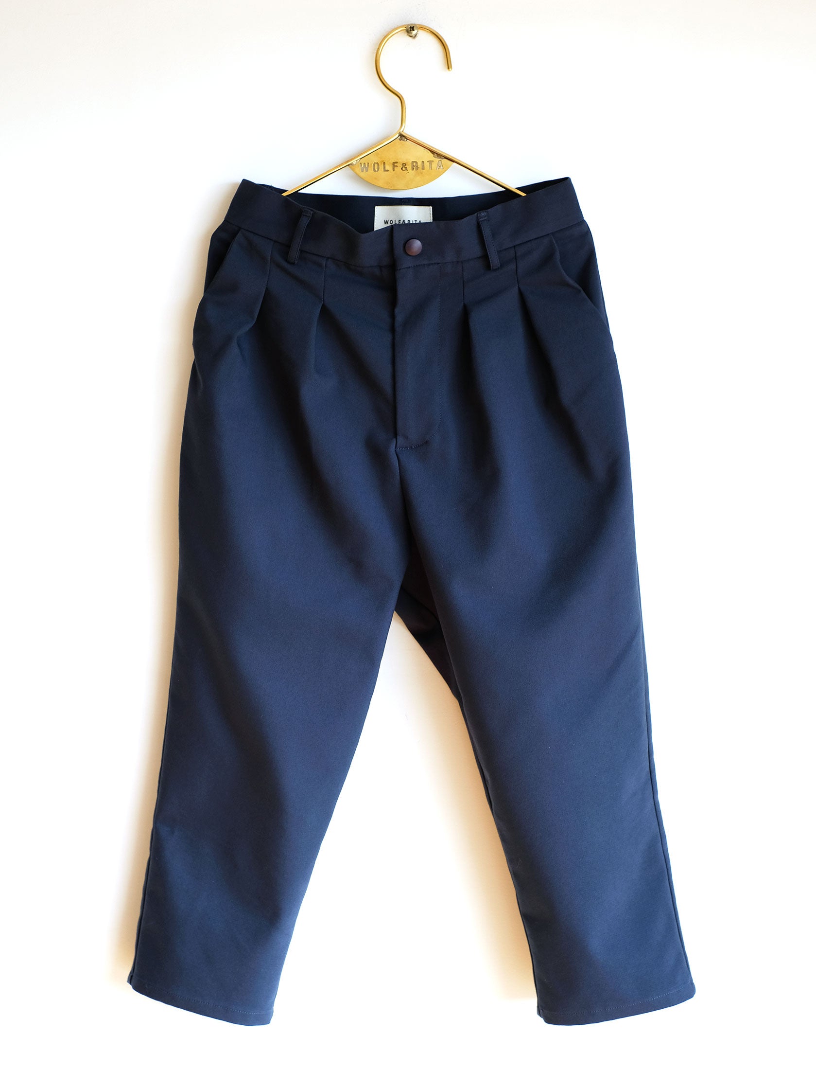 Boys  Blue  "ANDRE"  Cotton  Trousers