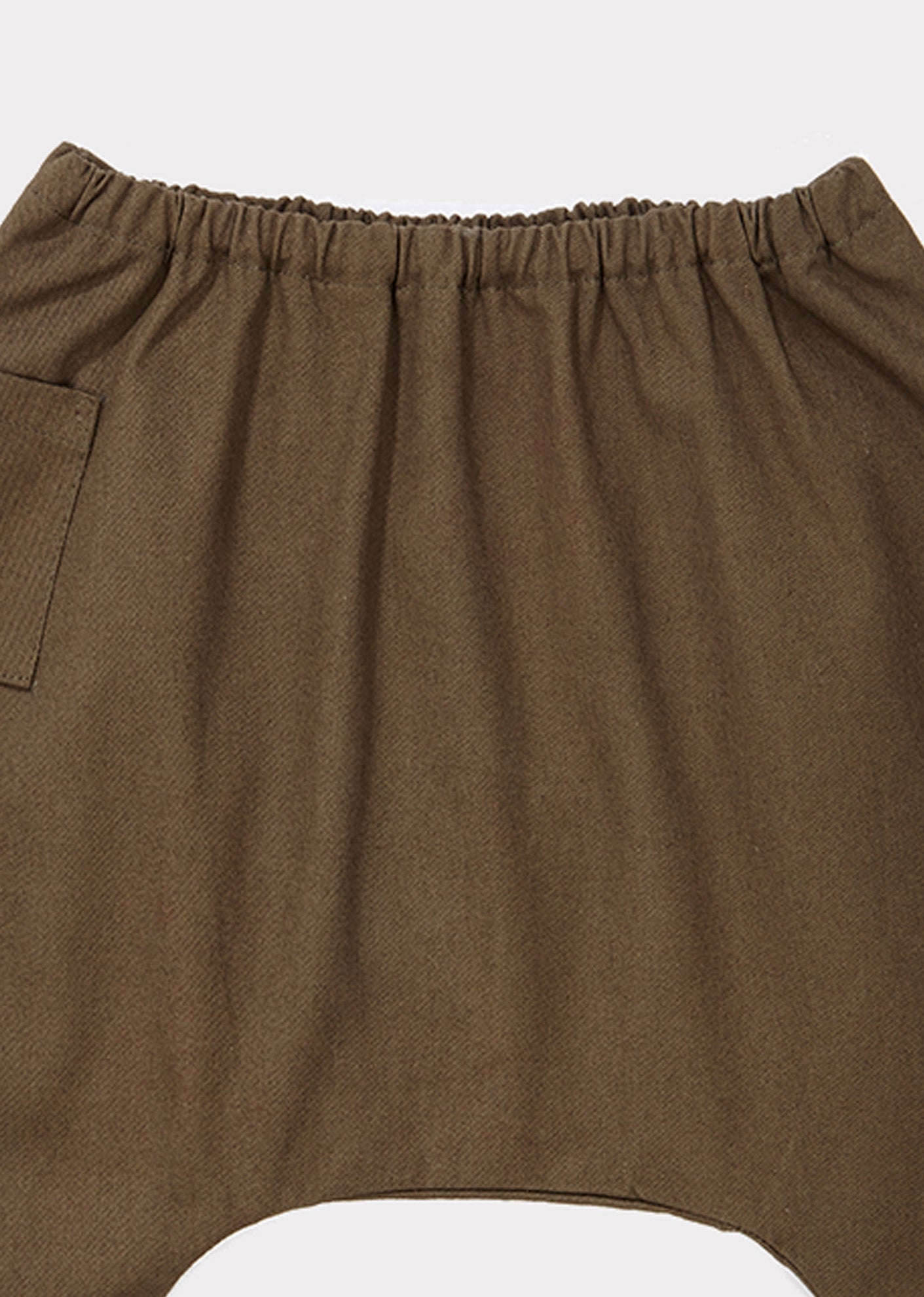 Baby Boys & Girls Dark Green Cotton Trousers