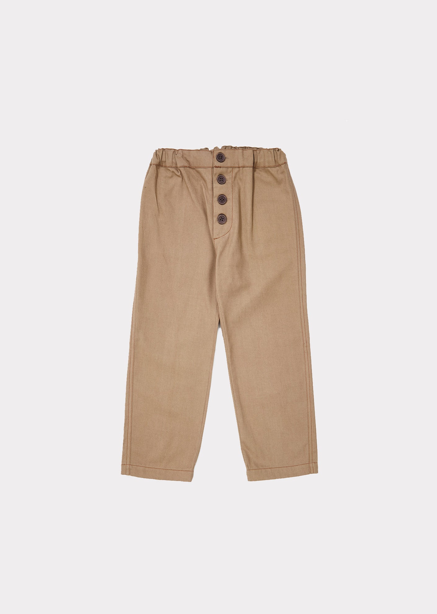 Boys & Girls Khaki Cotton Trousers