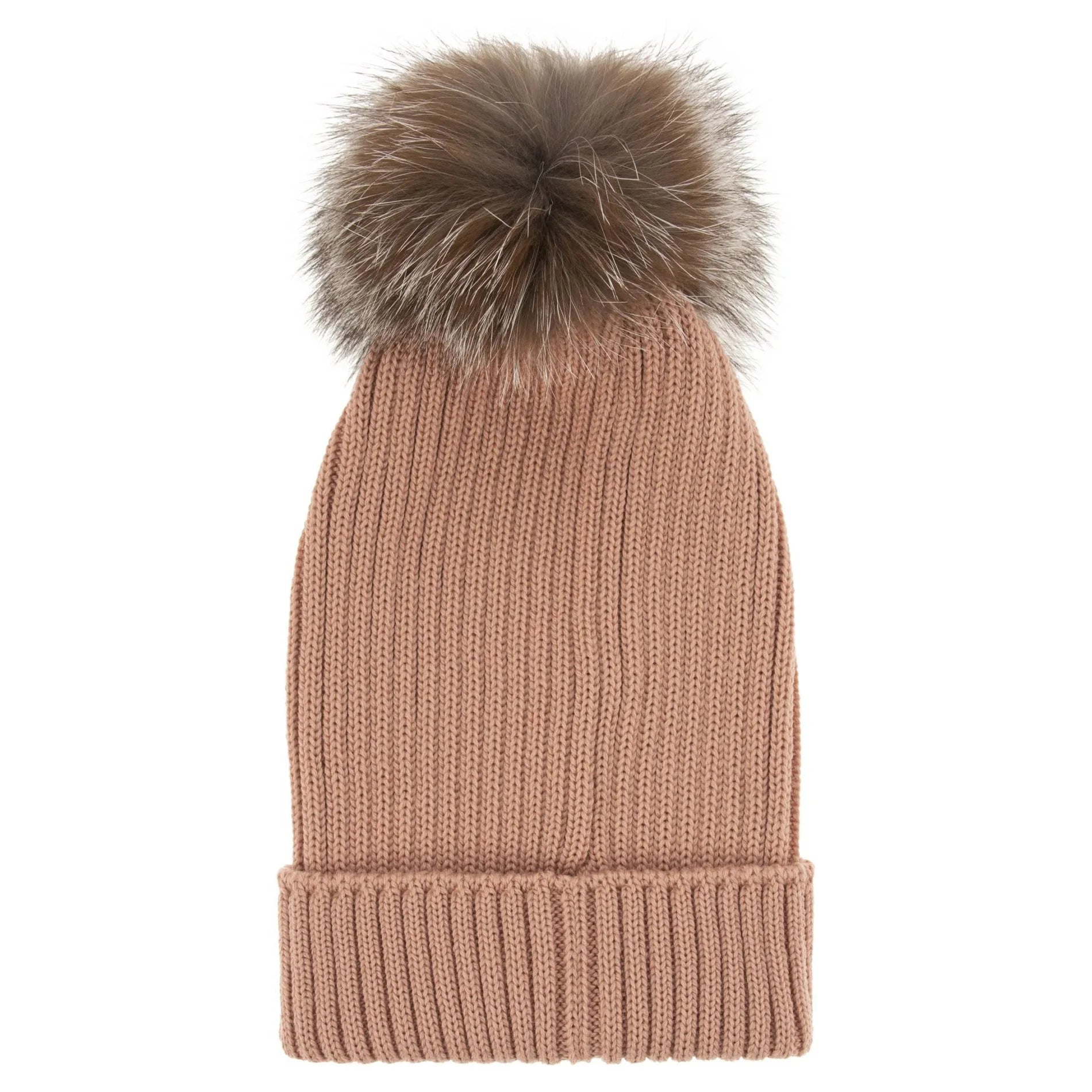 Boys & Girls Pale Pink Wool Hat
