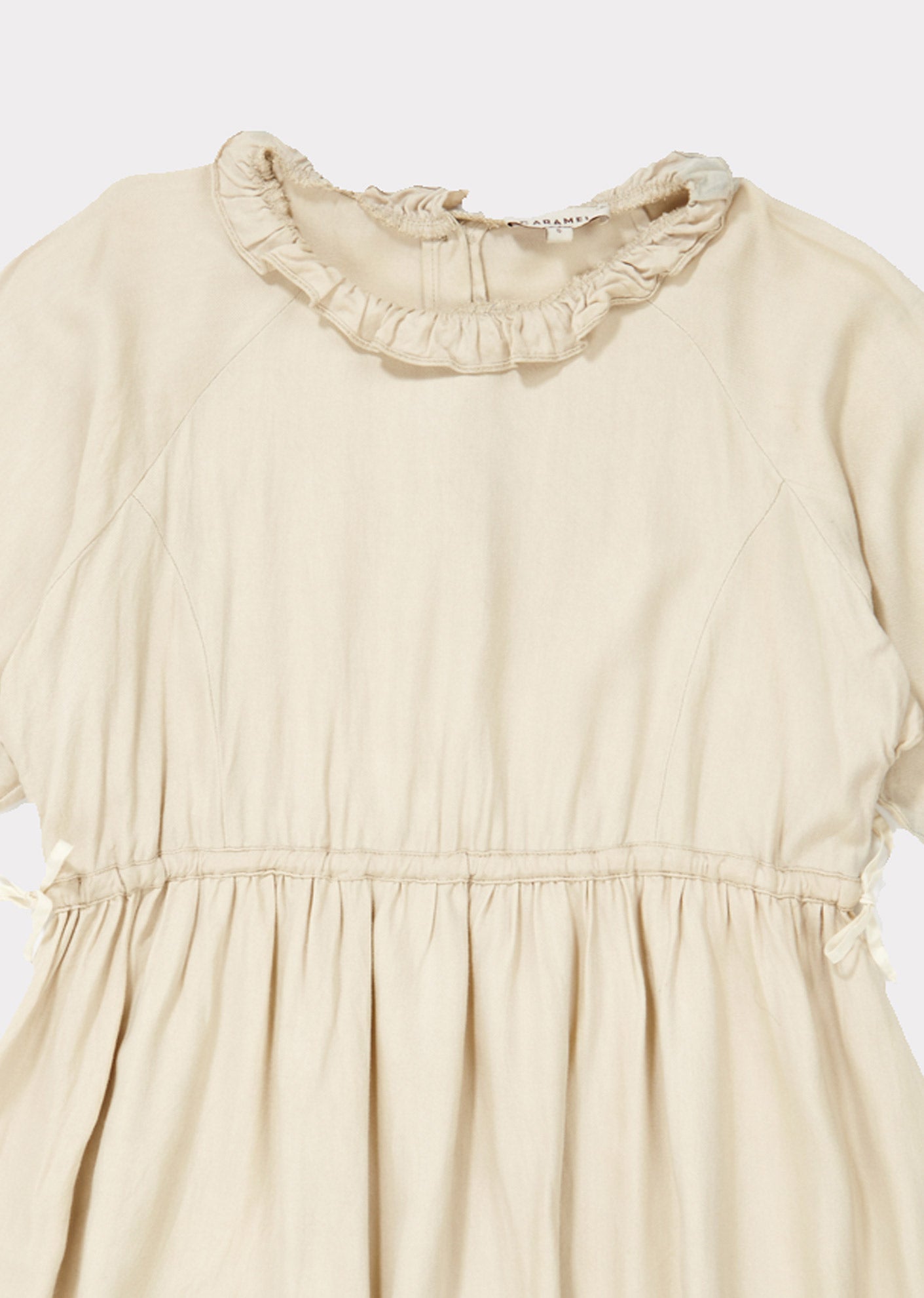 Girls Beige Waist Dress