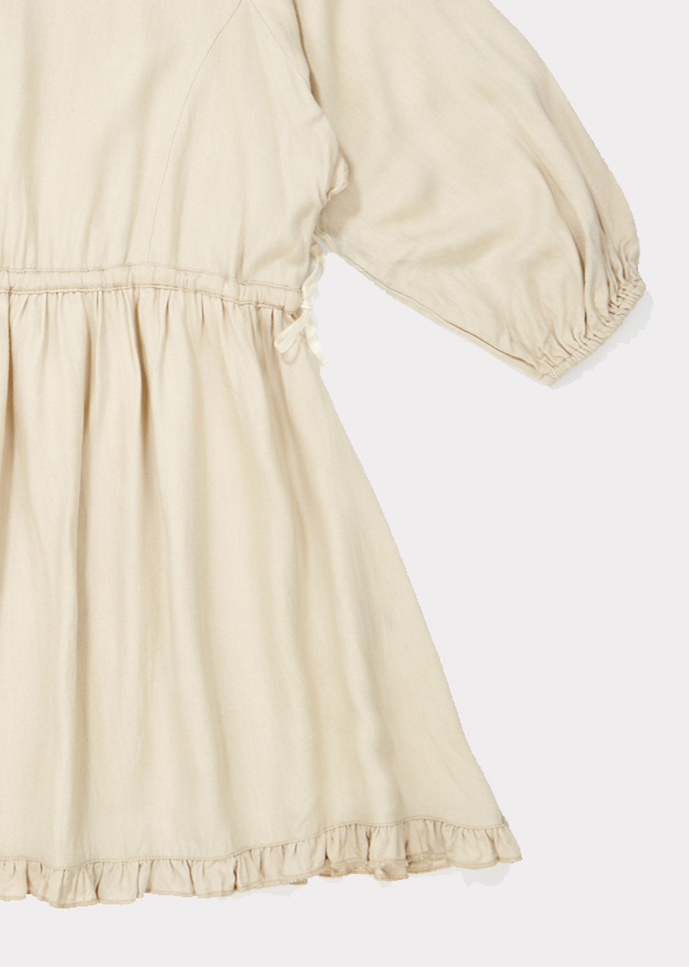 Girls Beige Waist Dress