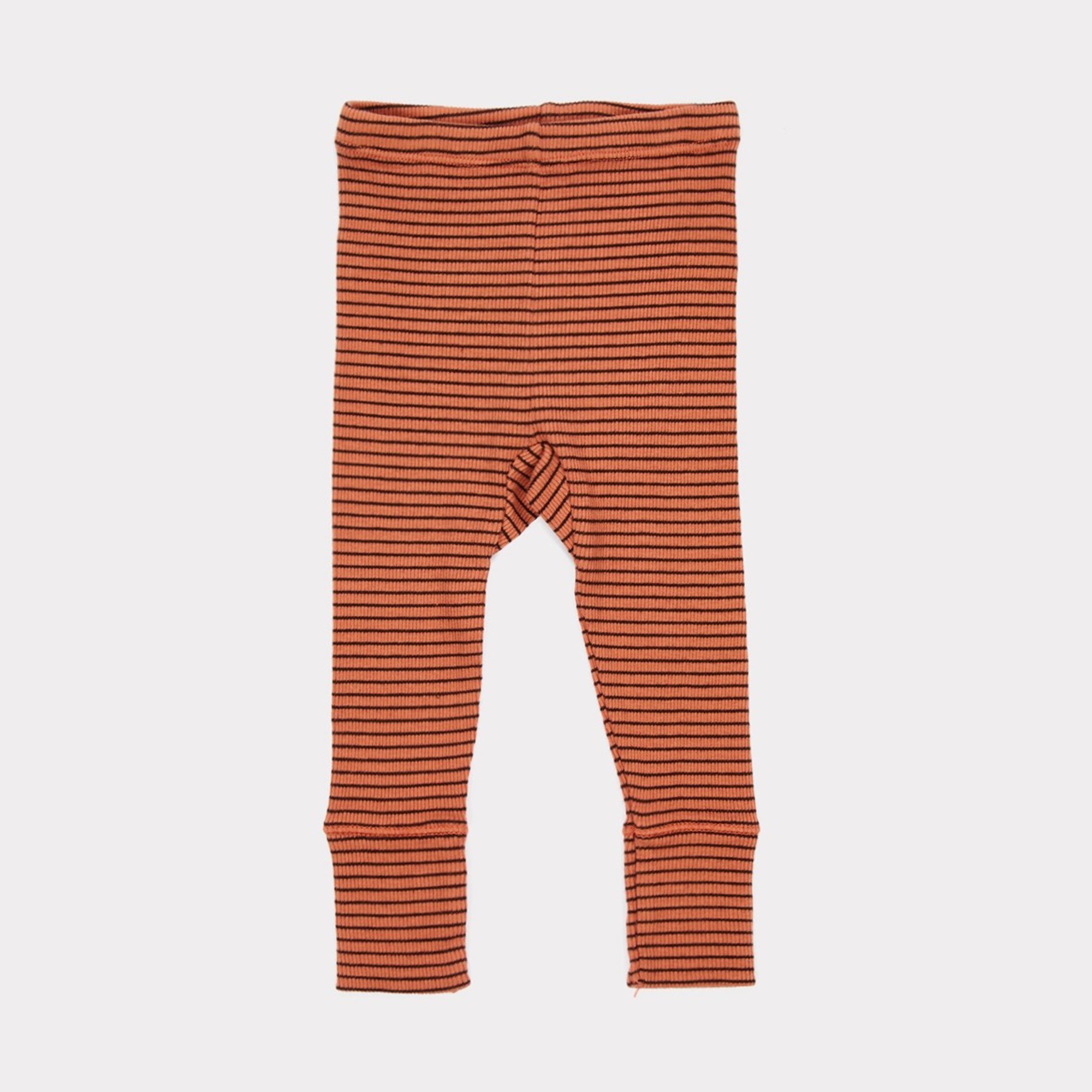 Baby Rust Cotton Rib Jersey Trousers