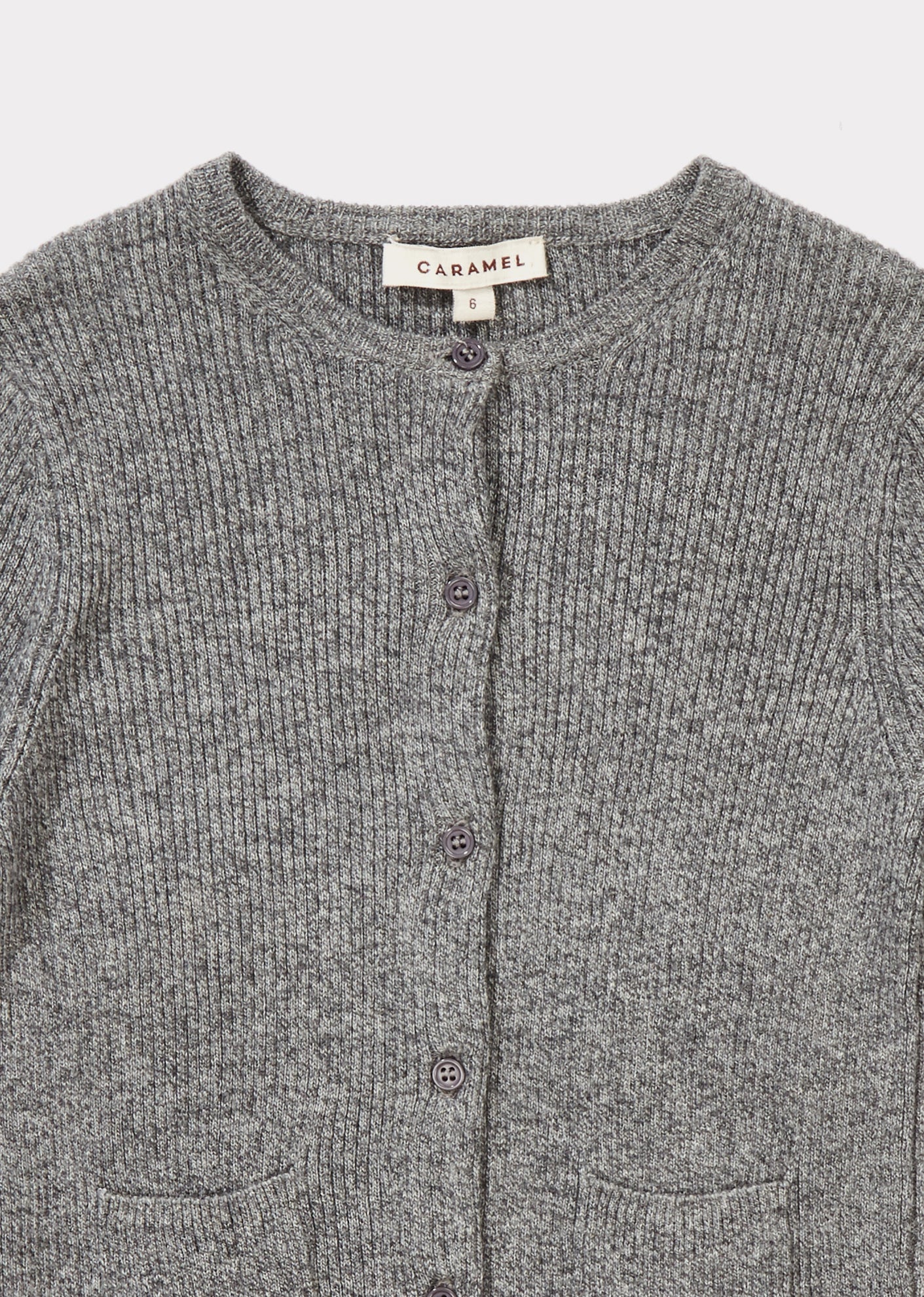 Boys Charcoal Cotton Cardigan