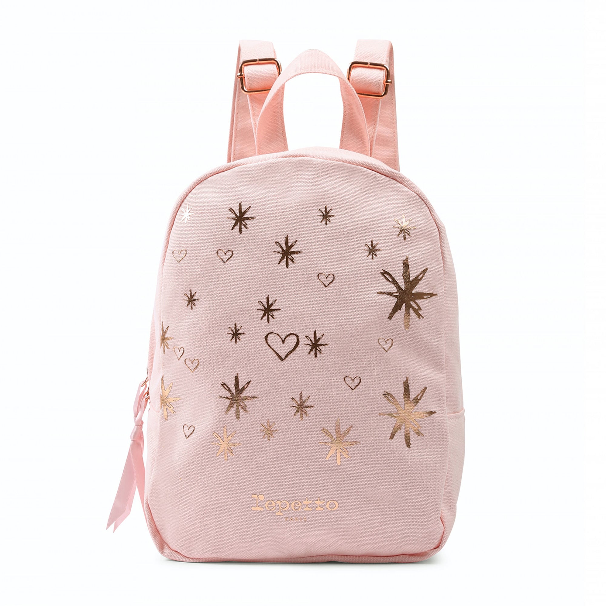 Girls Pale Pink Cotton Backpack