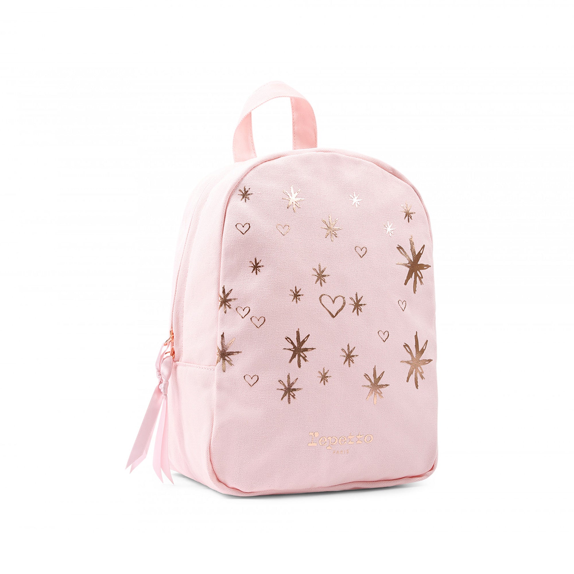 Girls Pale Pink Cotton Backpack