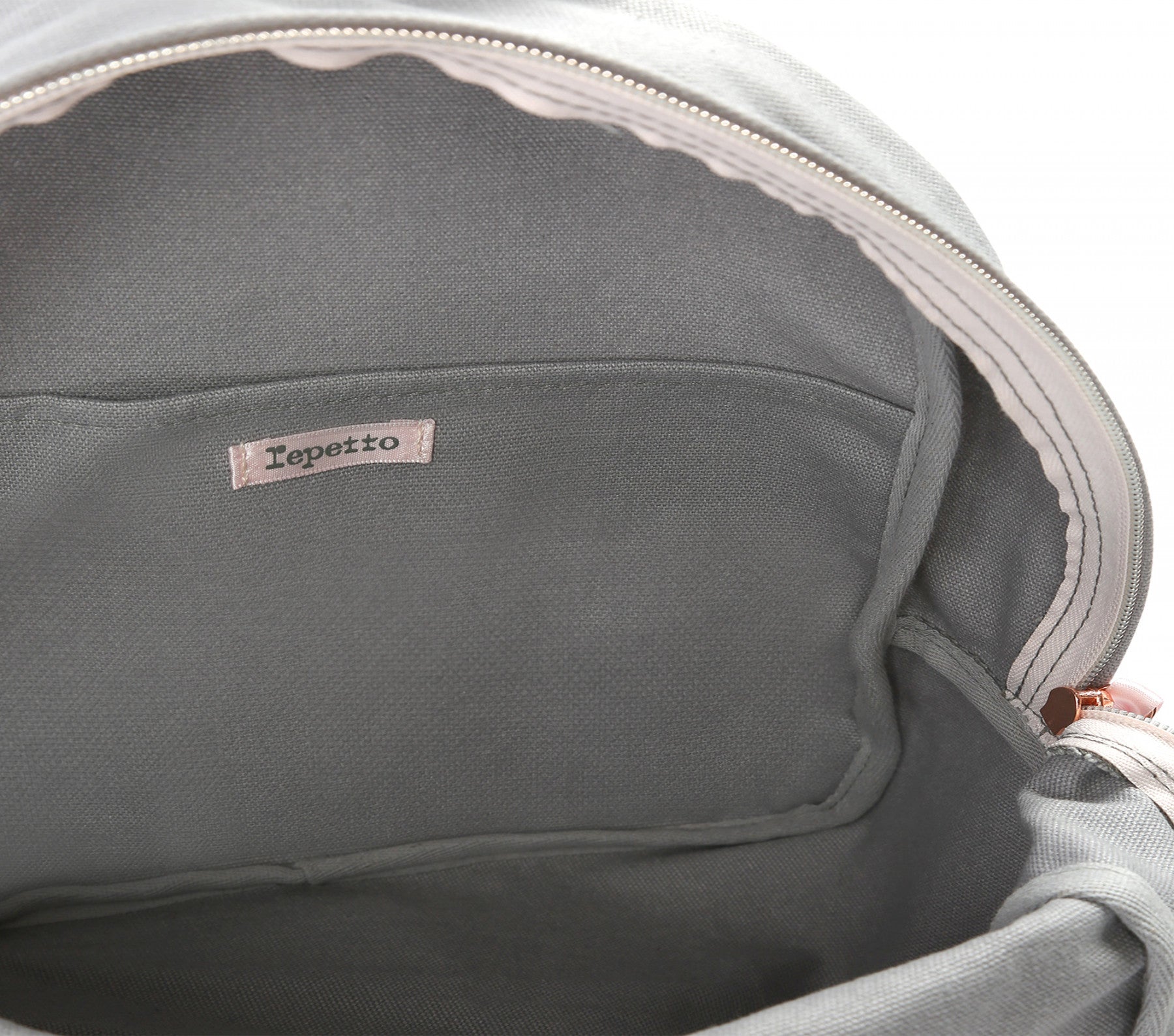 Girls Grey Printed Backpack