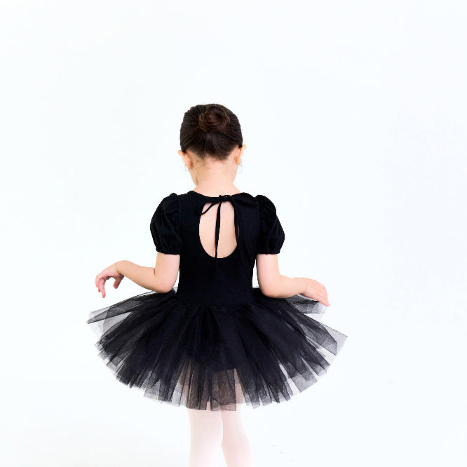 Girls Black Ballet Onesies