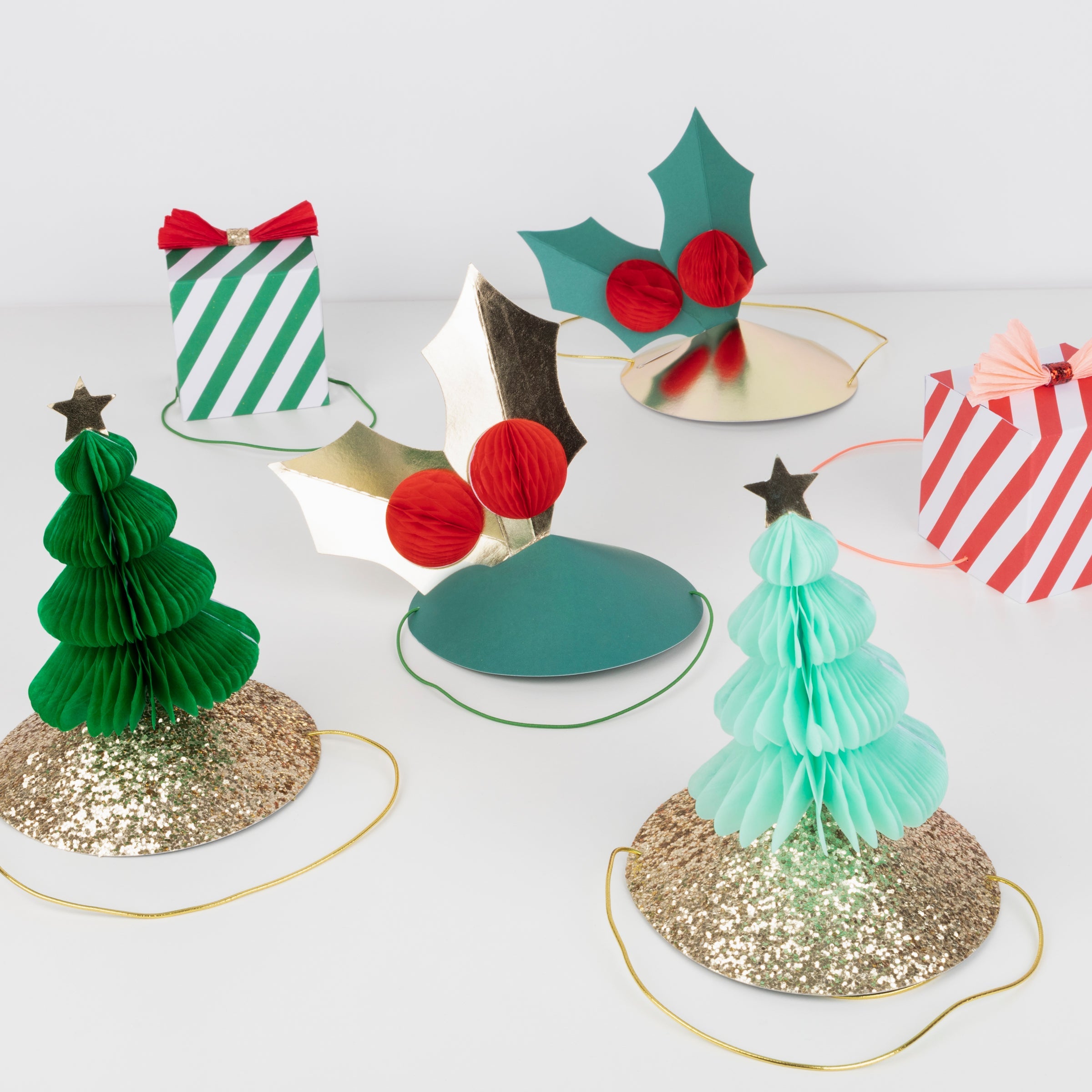 Mixed Christmas Party Hats (6 Pack)