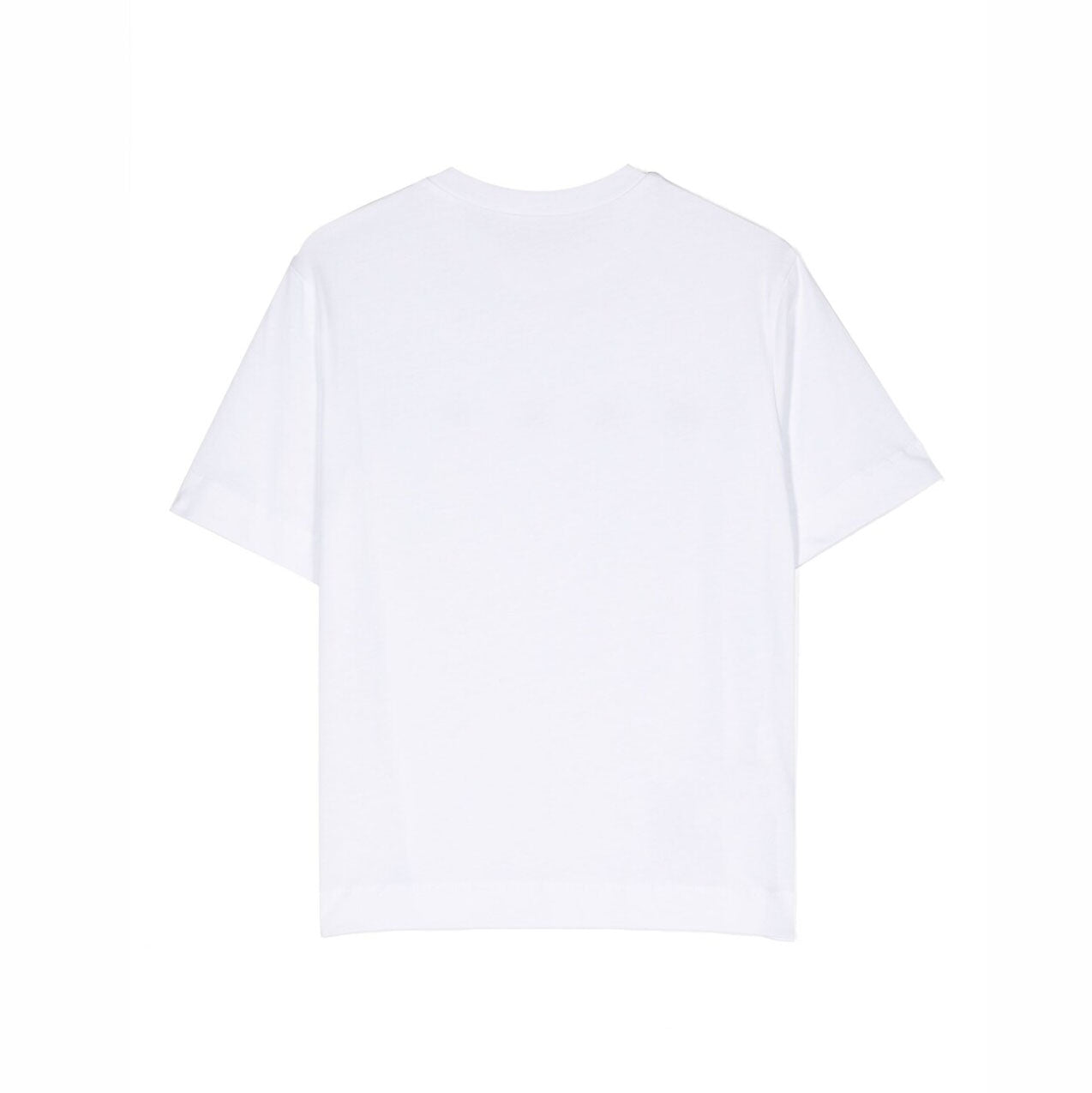 Boys & Girls White Logo Cotton T-Shirt