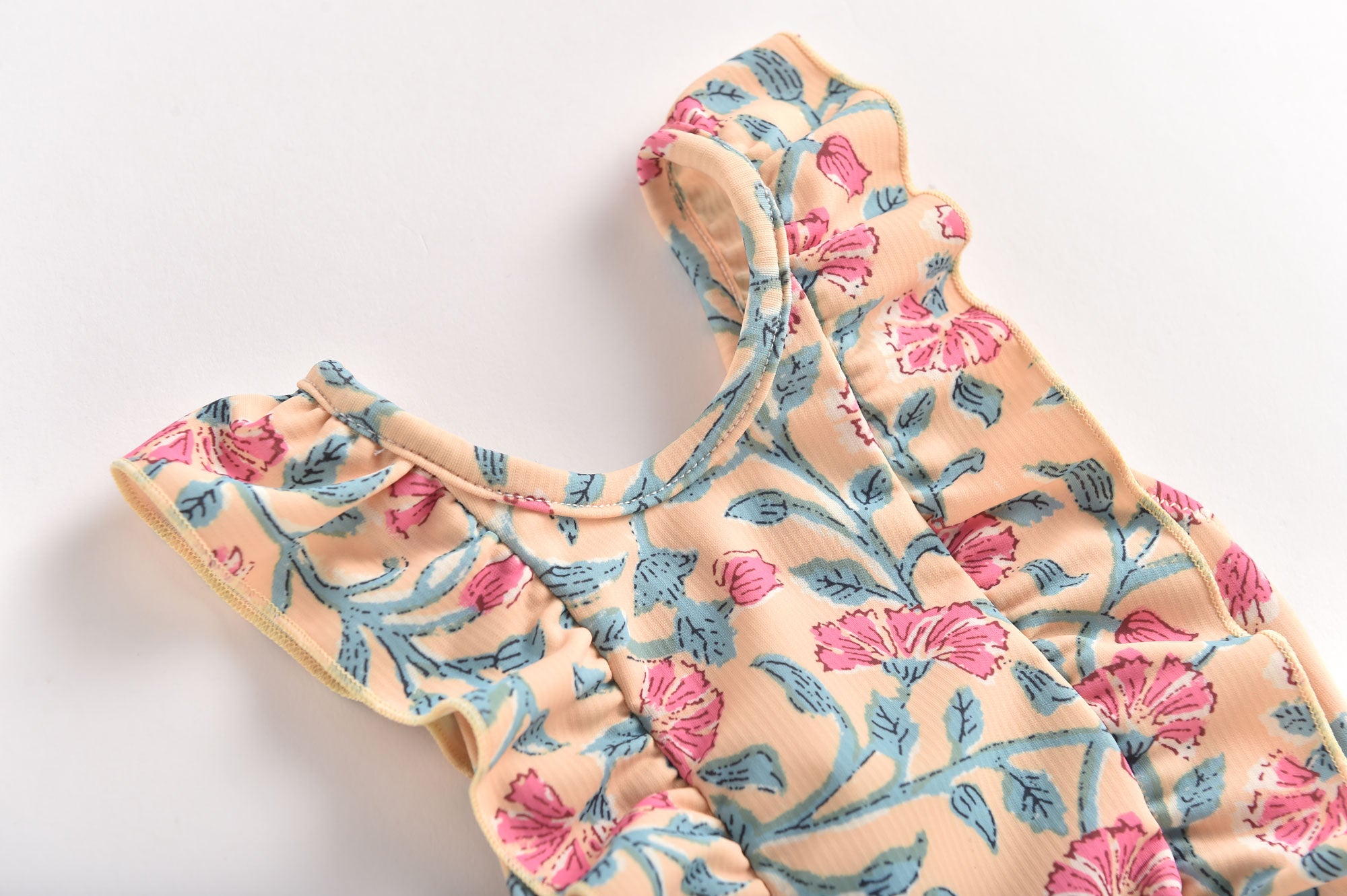 Girls Lemon Flowers Swimsuit
