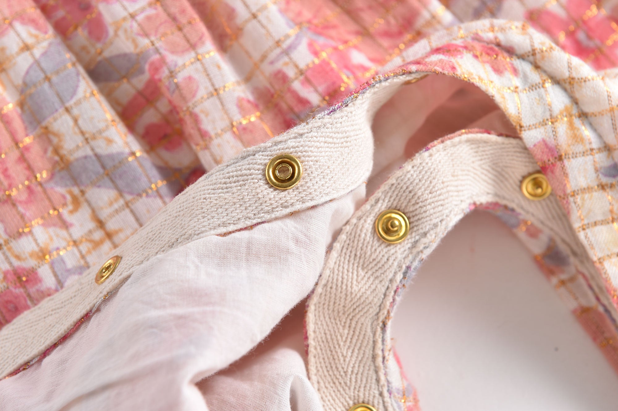 Girls Pink Flowers Jumpsuit