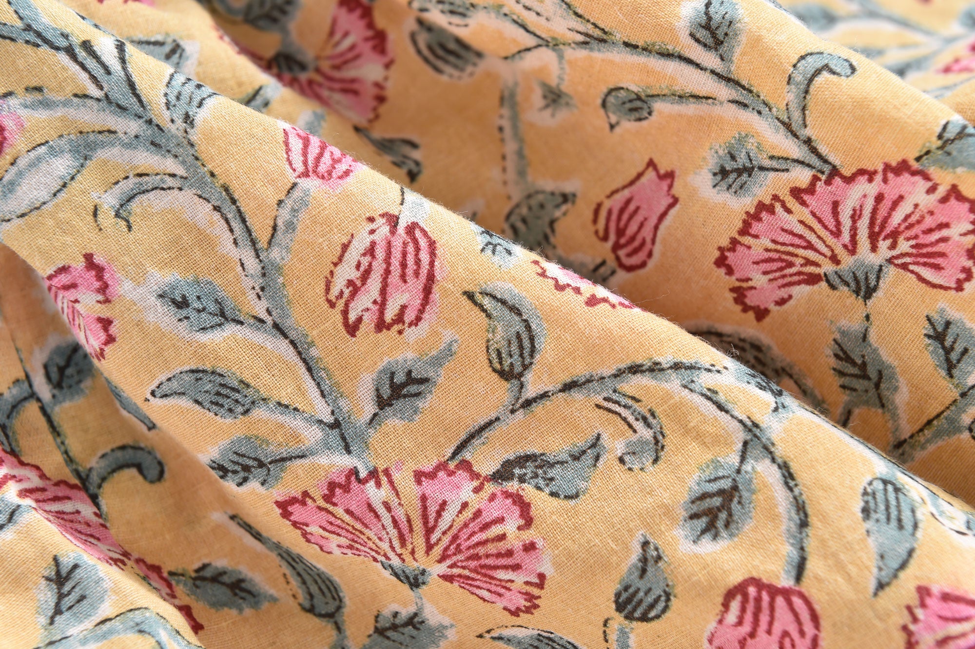 Girls Lemon Flowers Cotton Shorts