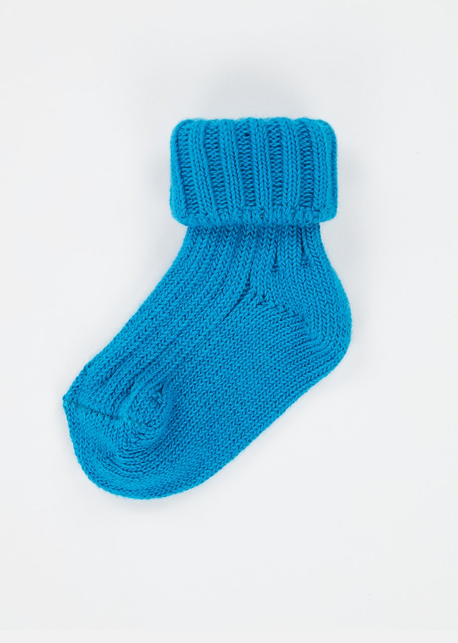 Baby Boys & Girls Blue Rib Ankle Socks