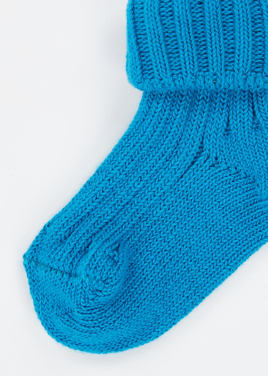 Baby Boys & Girls Blue Rib Ankle Socks