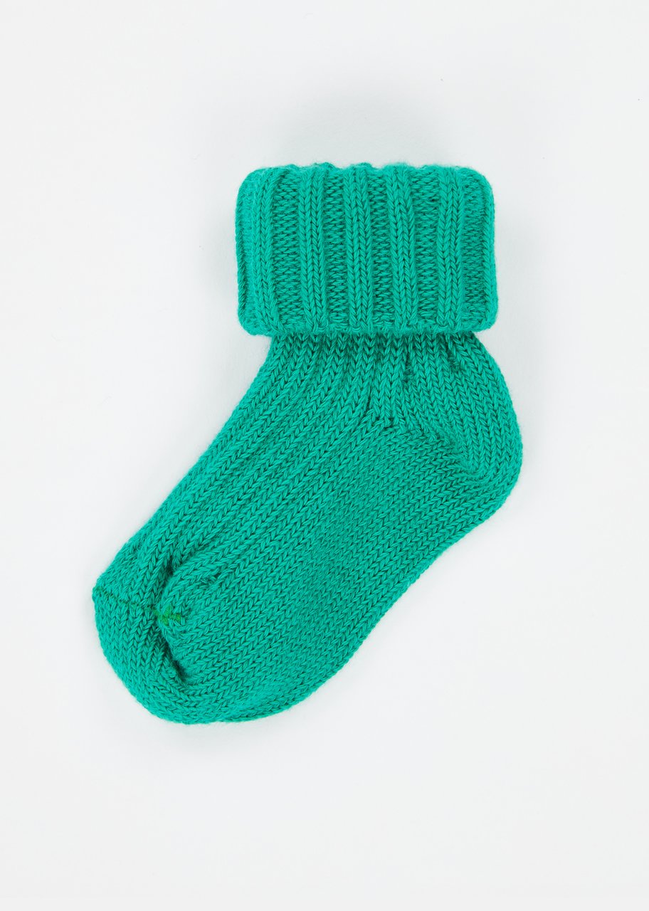 Baby Boys & Girls Teal Rib Ankle Socks