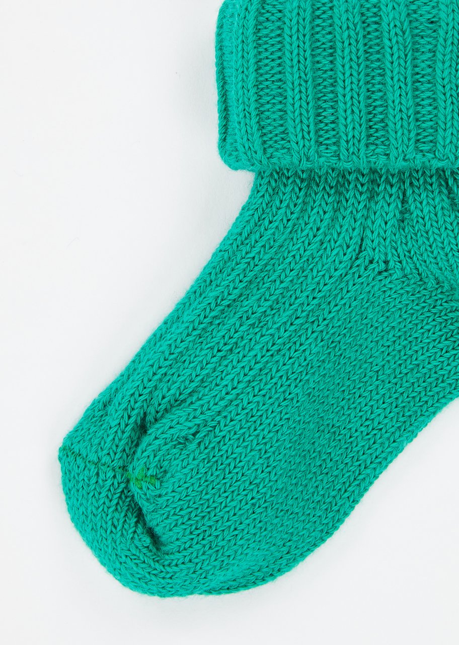 Baby Boys & Girls Teal Rib Ankle Socks