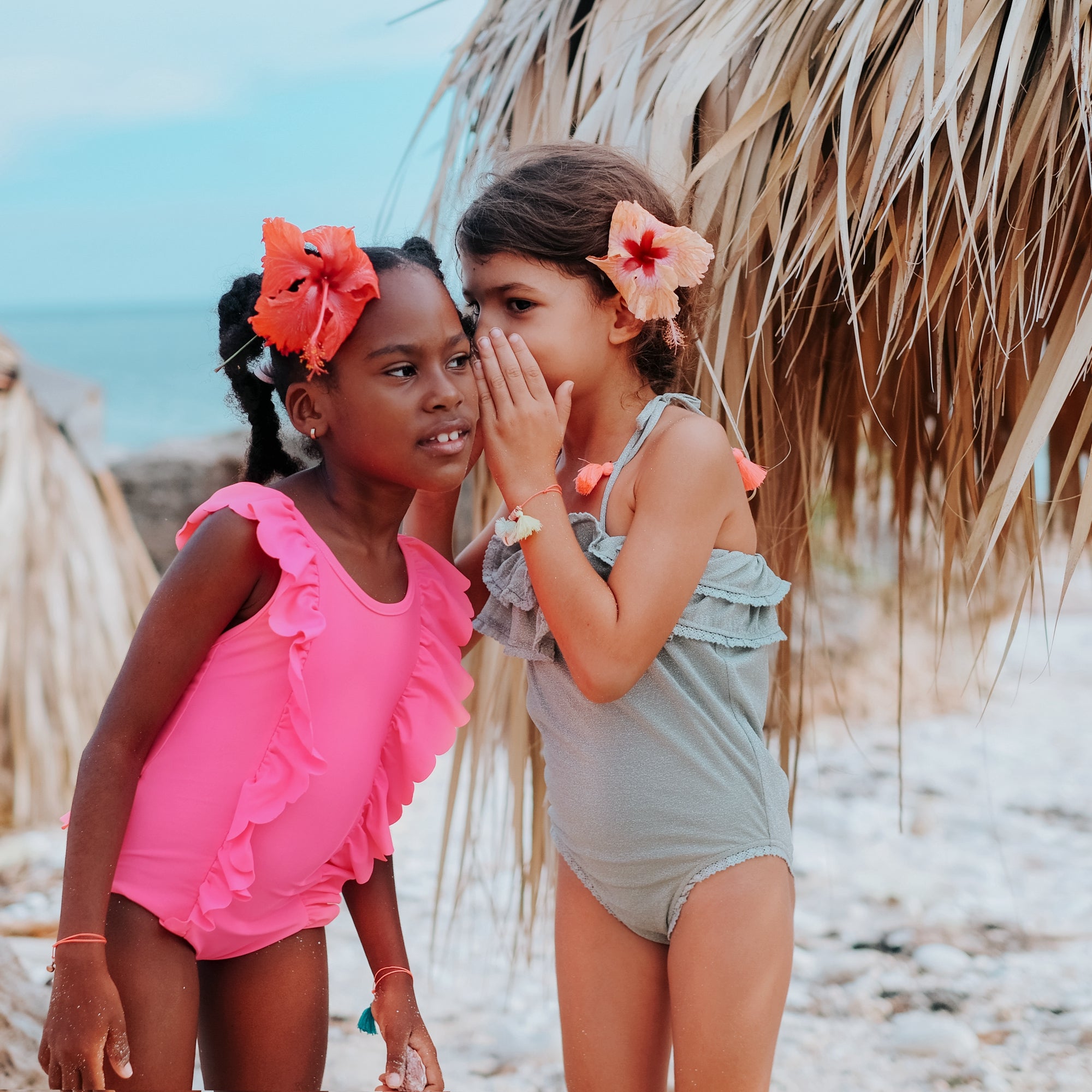 Girls Almond Bathing Suit