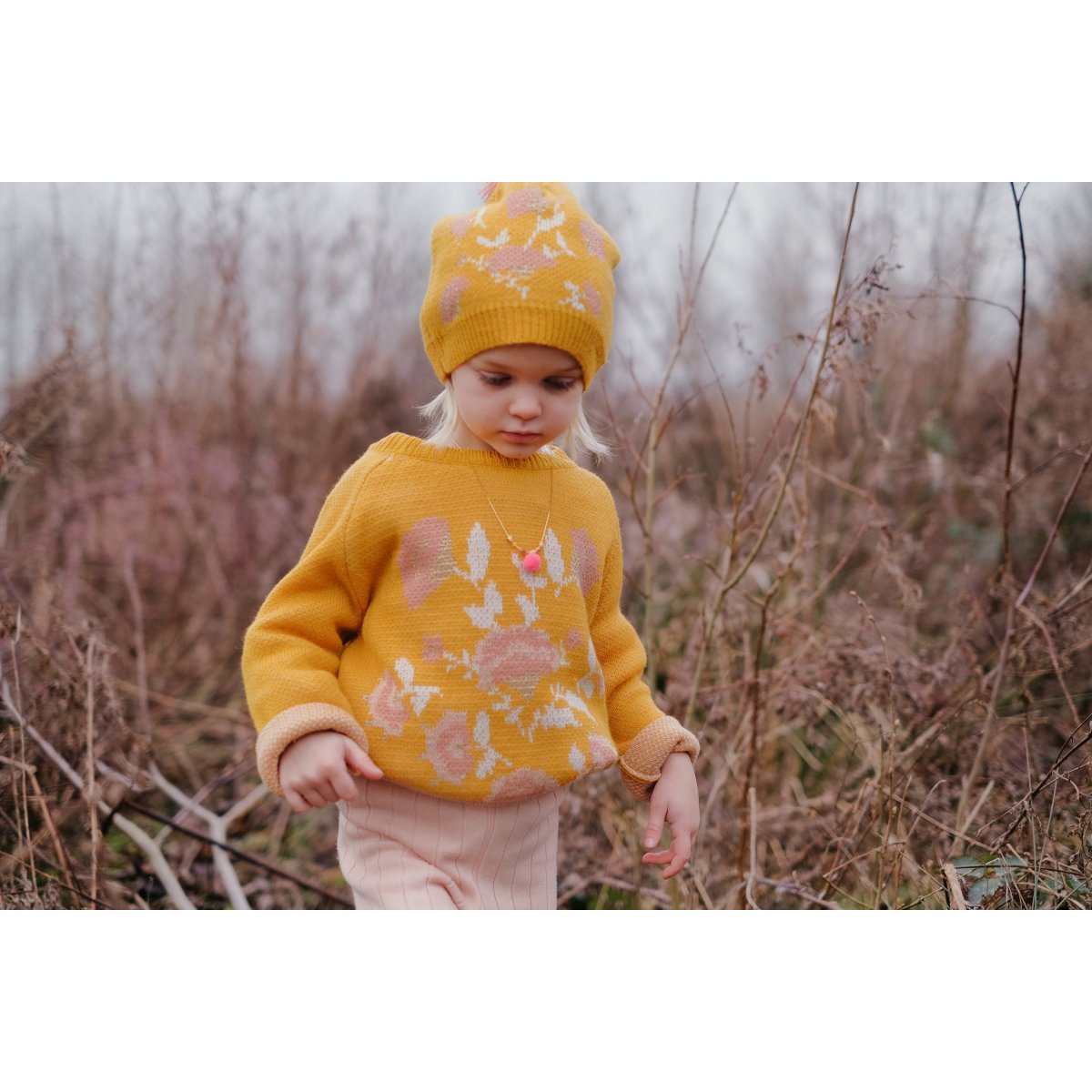 Baby Girls Yellow Beanie Hat