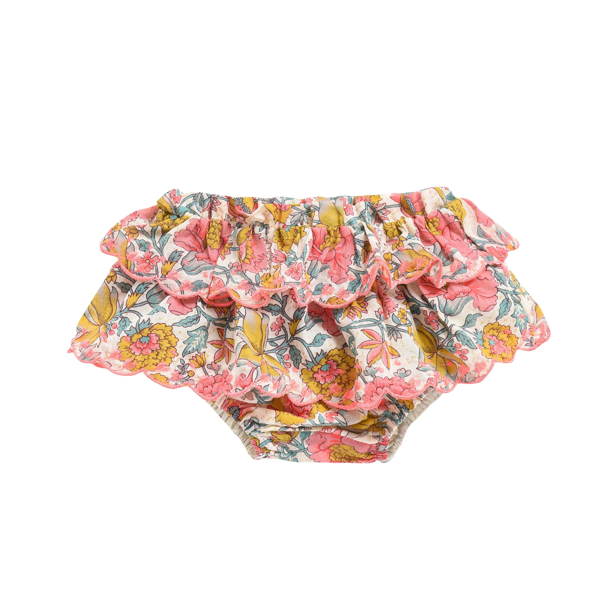 Girls Multi Flowers Bloomers