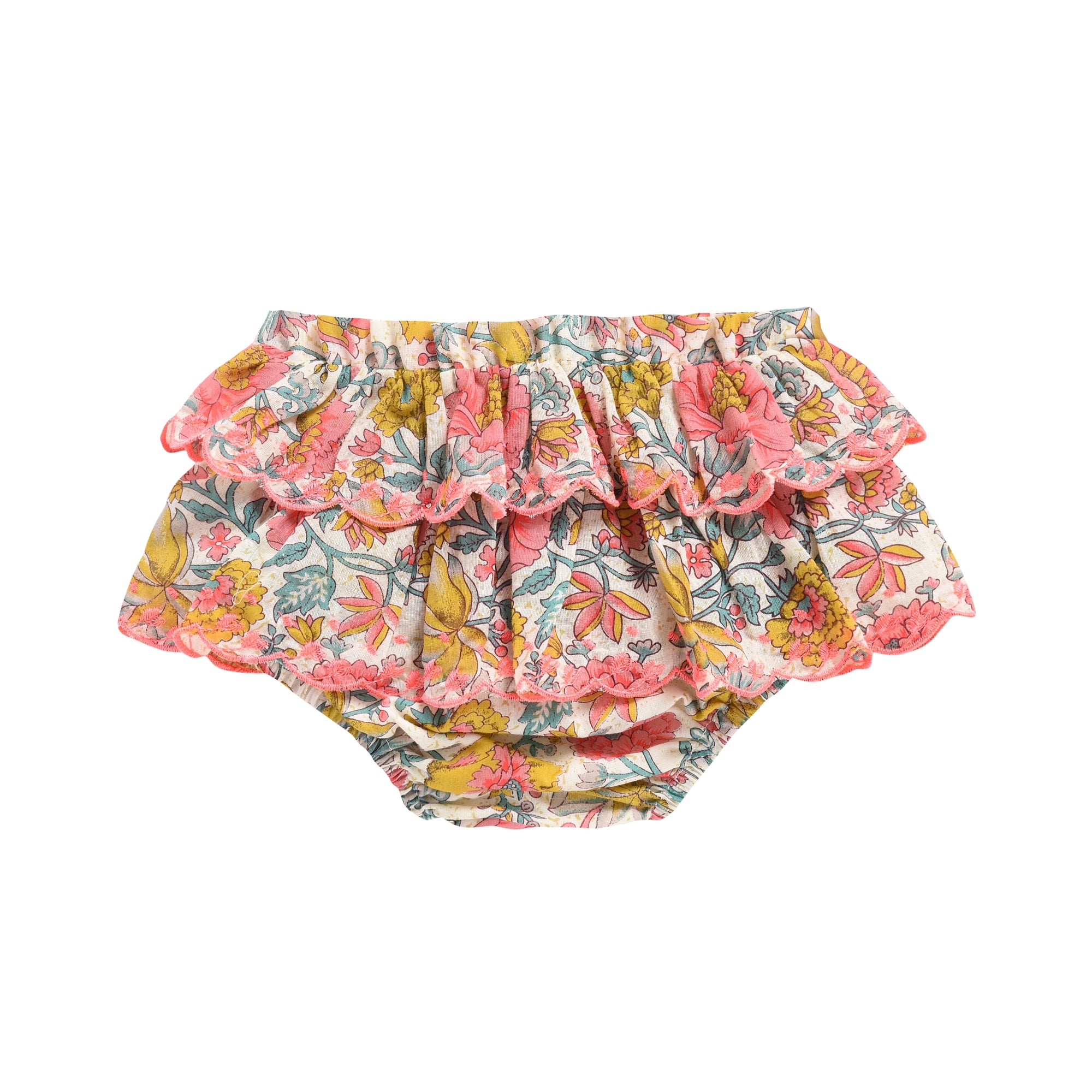 Girls Multi Flowers Bloomers