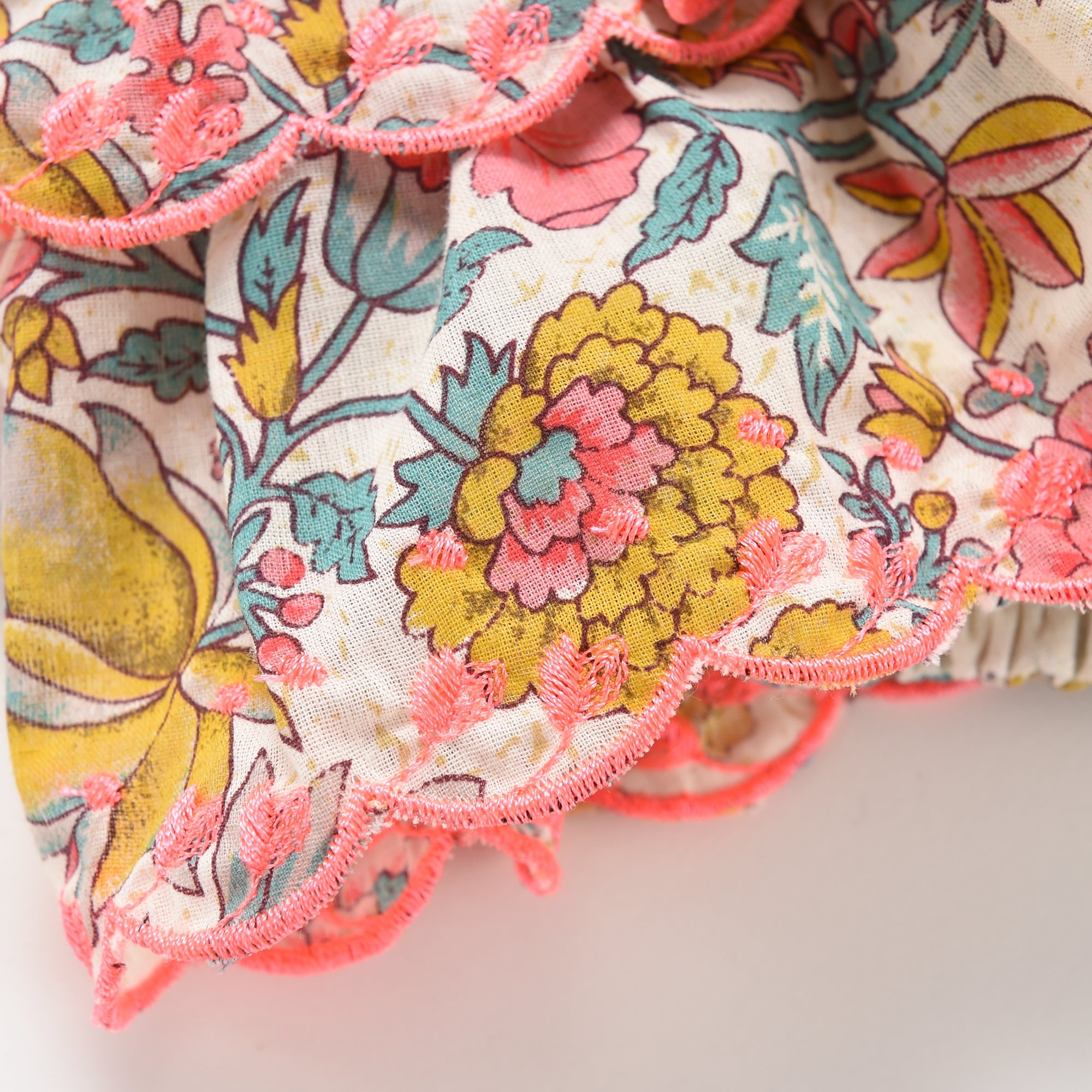 Girls Multi Flowers Bloomers