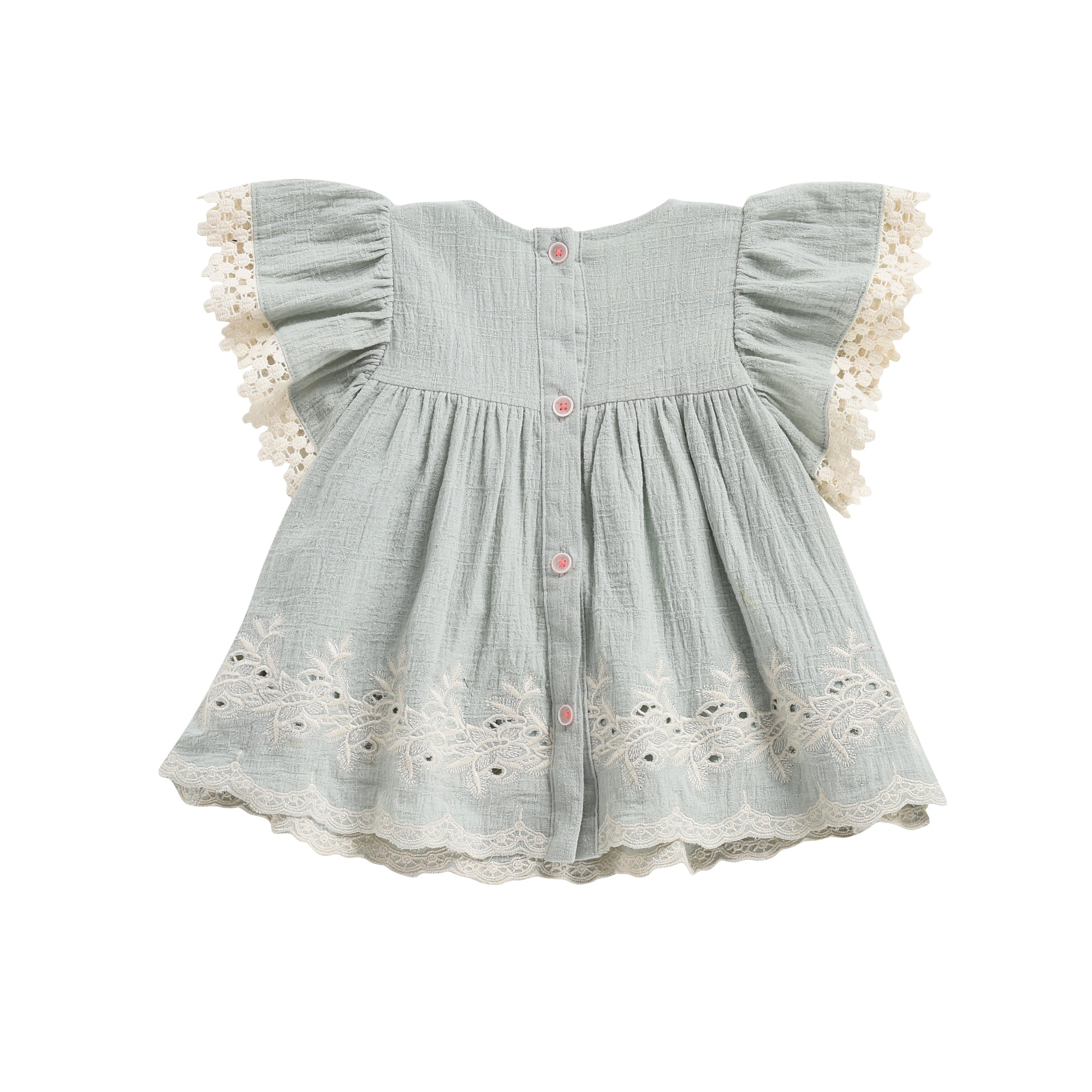 Girls Almond Cotton Dress