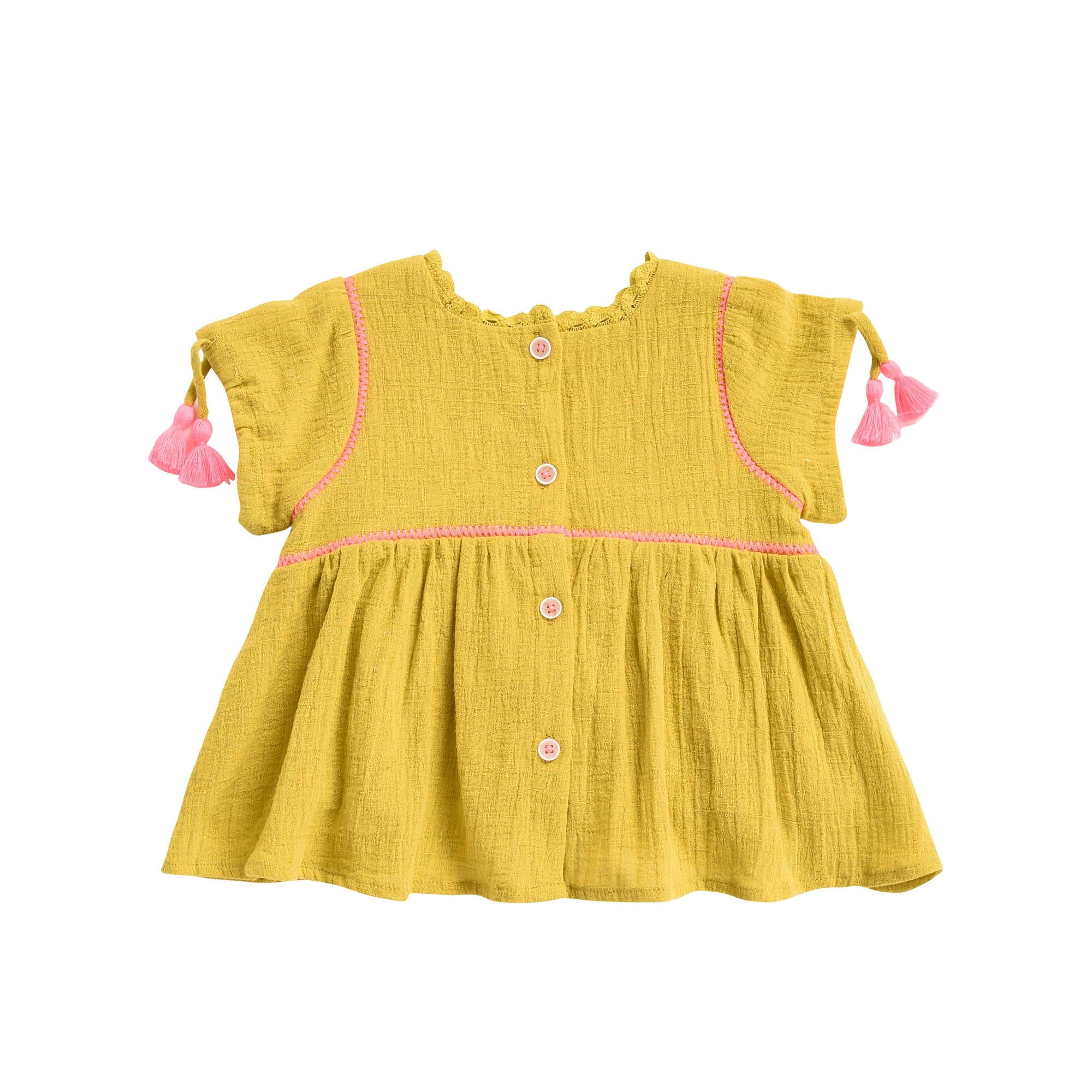 Girls Safran Cotton Dress