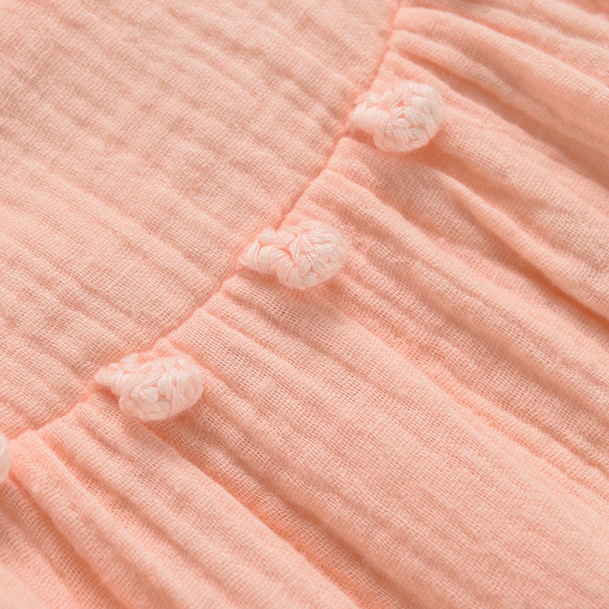Girls Blush Cotton Dress