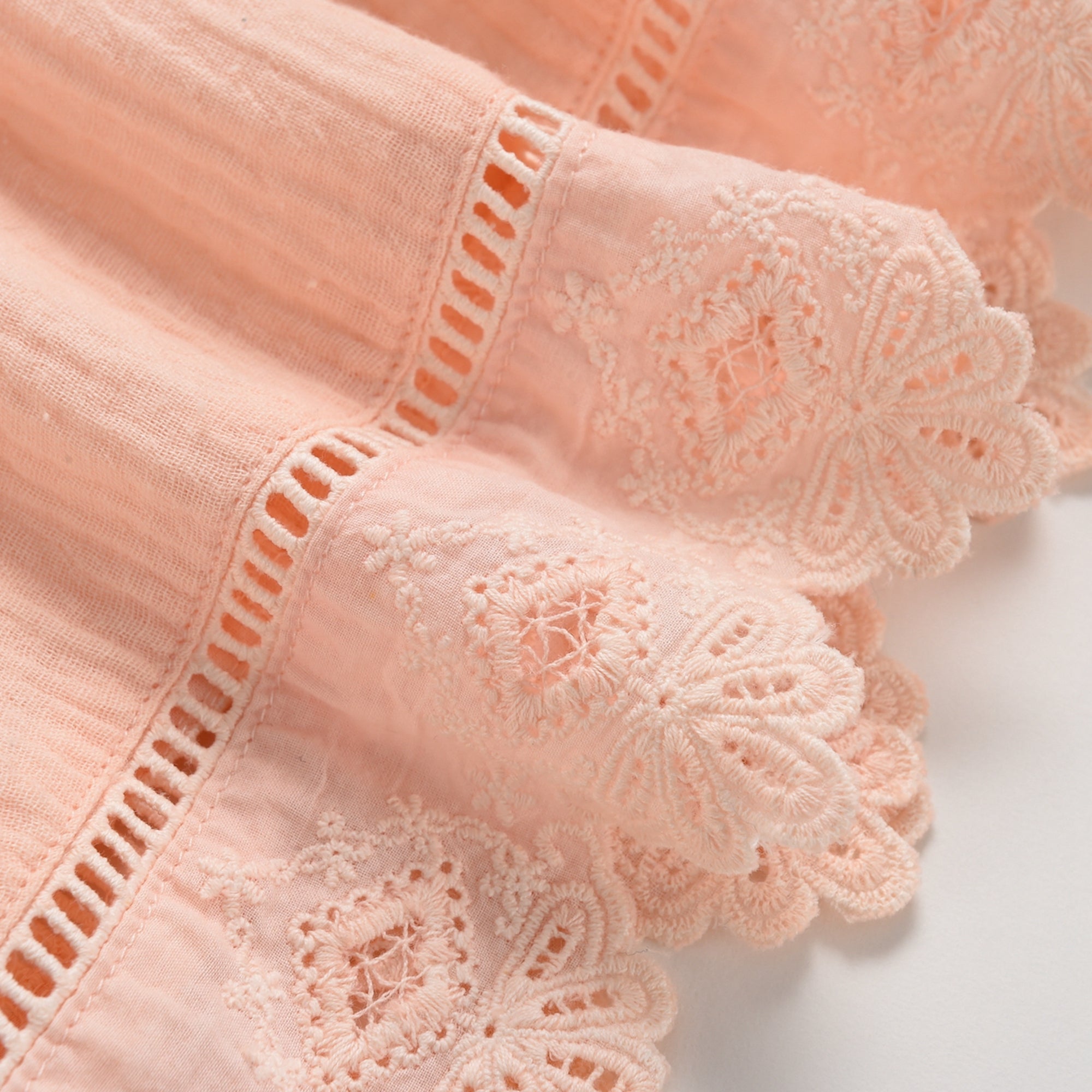 Girls Blush Cotton Dress