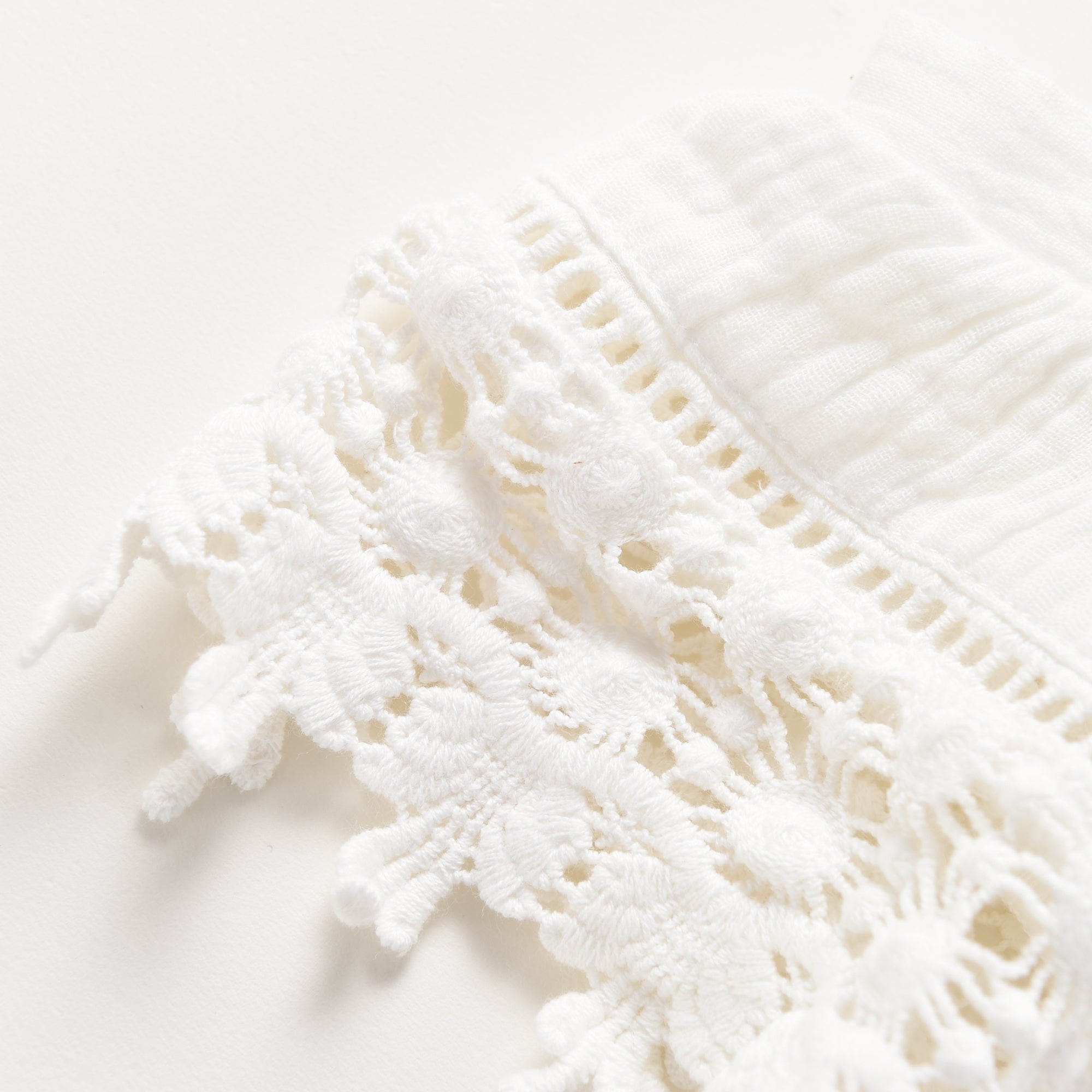 Girls White Cotton Dress