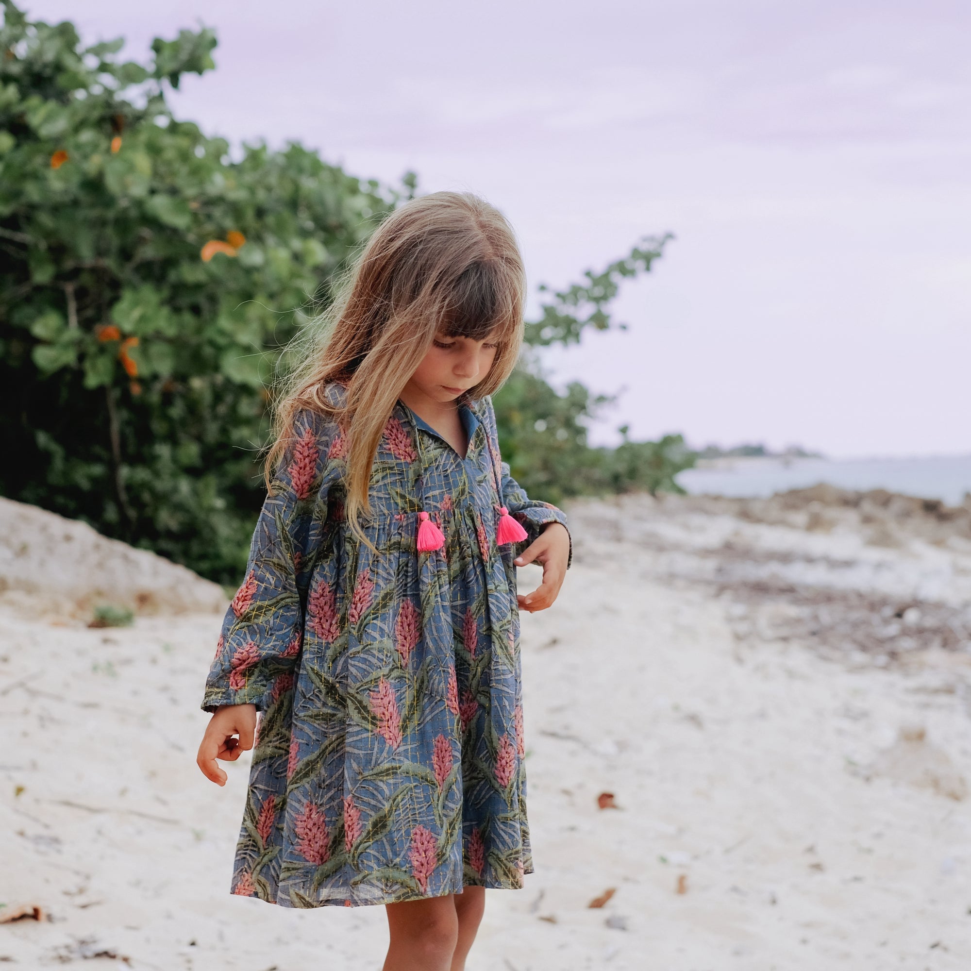 Girls Lagoon Leaves Dress
