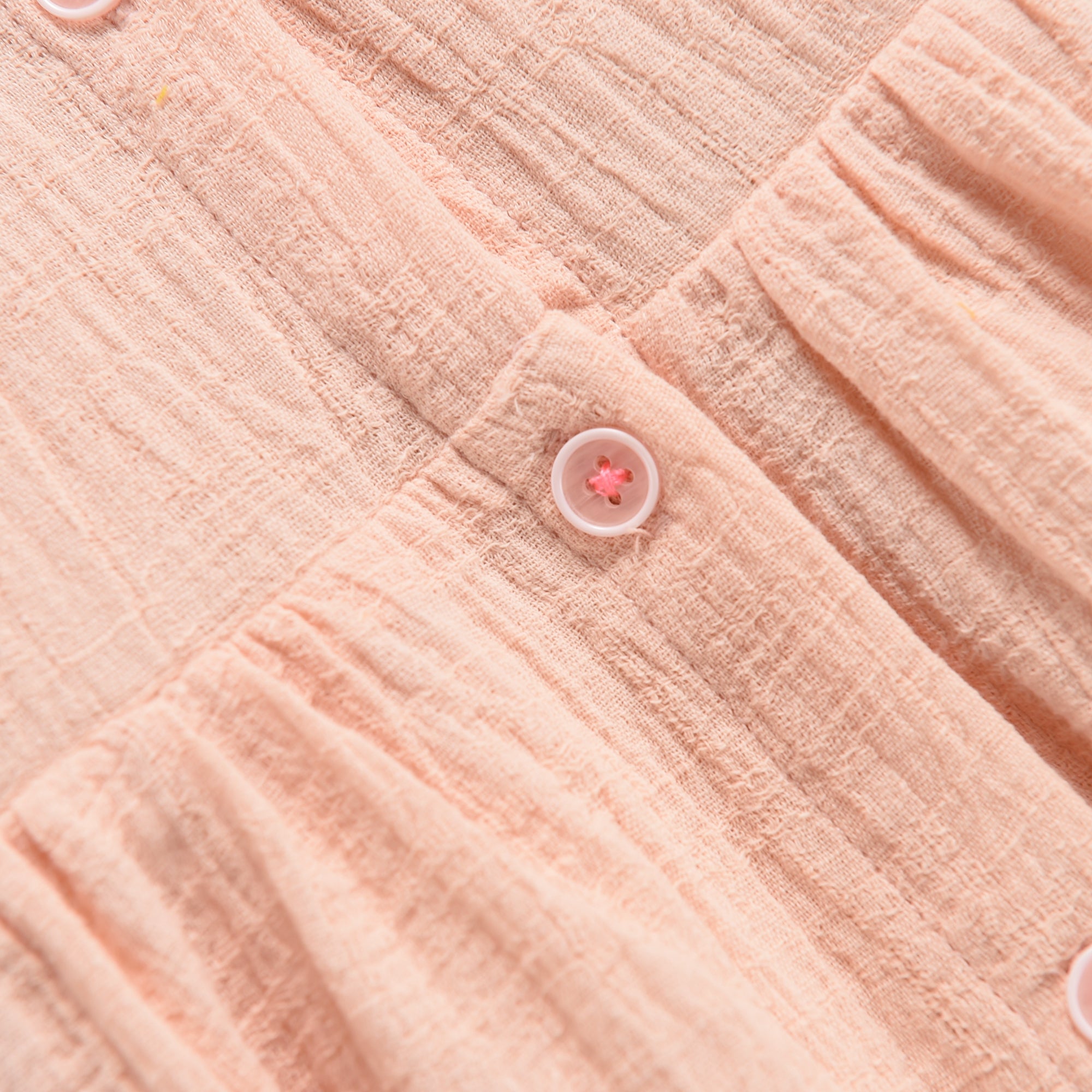 Girls Blush Cotton Dress