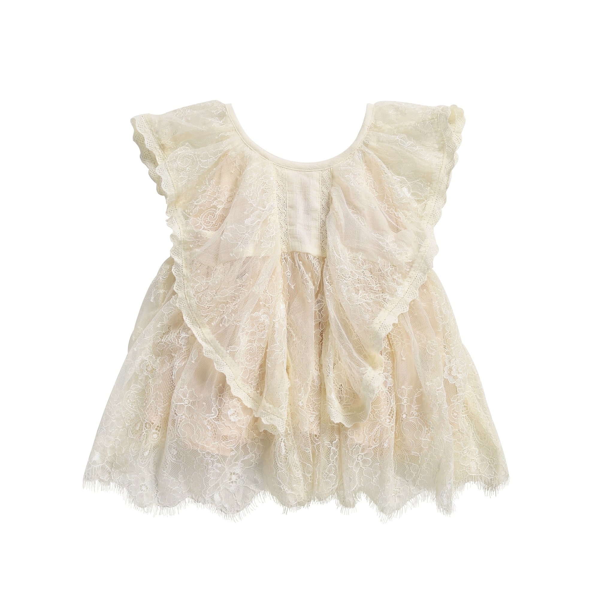 Girls Cream Mily Dress