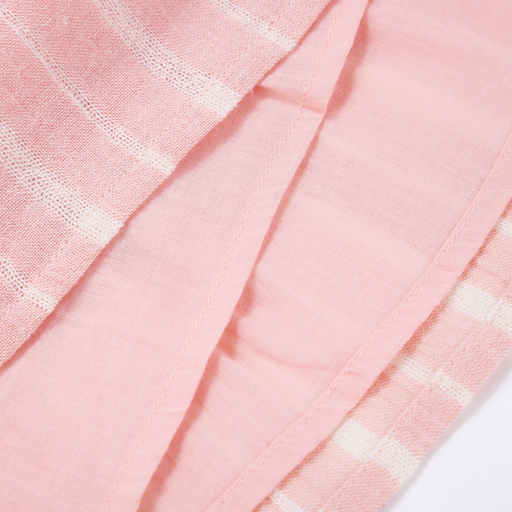 Girls Blush Stripes Cotton Dress