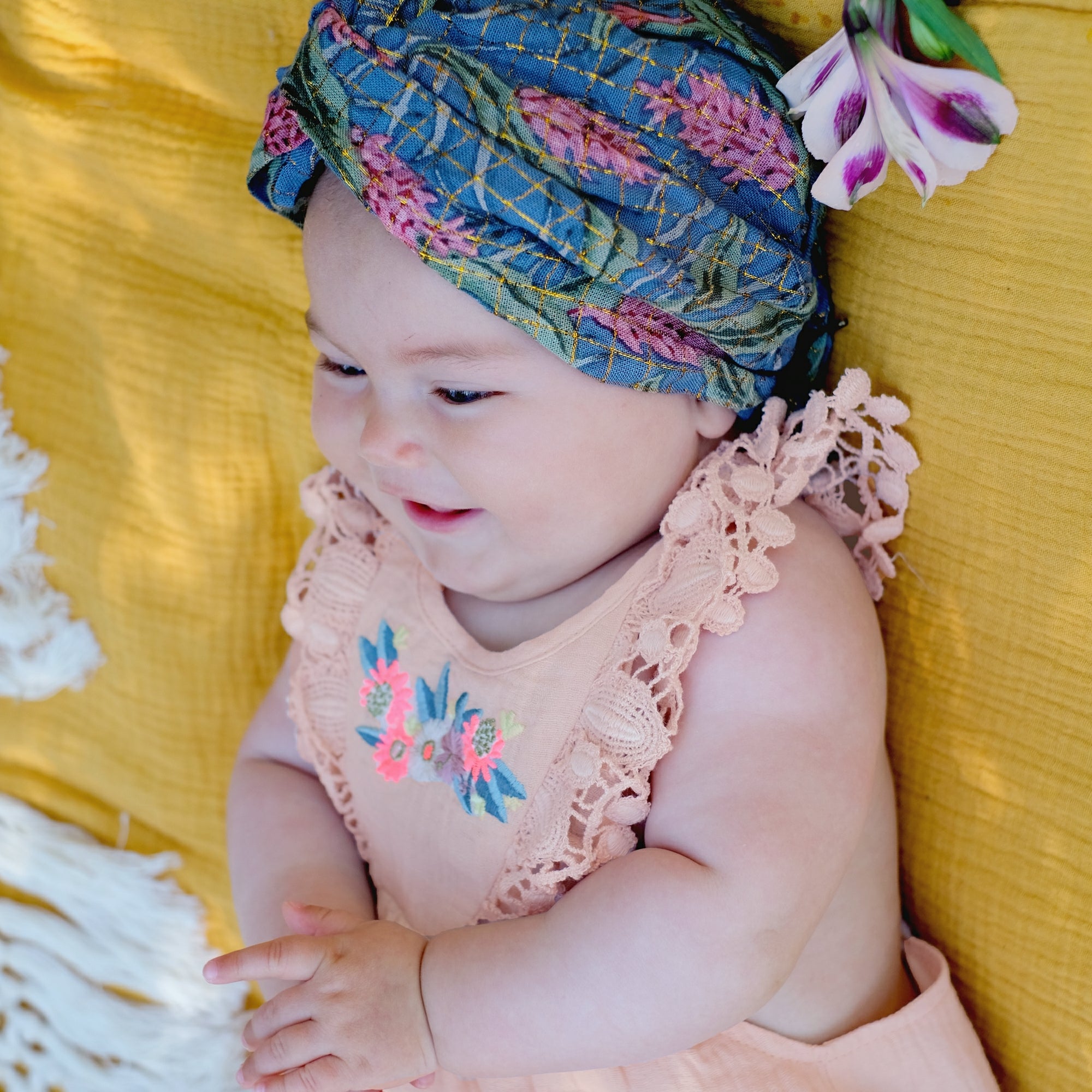 Baby Girls Lagoon Leaves Headband