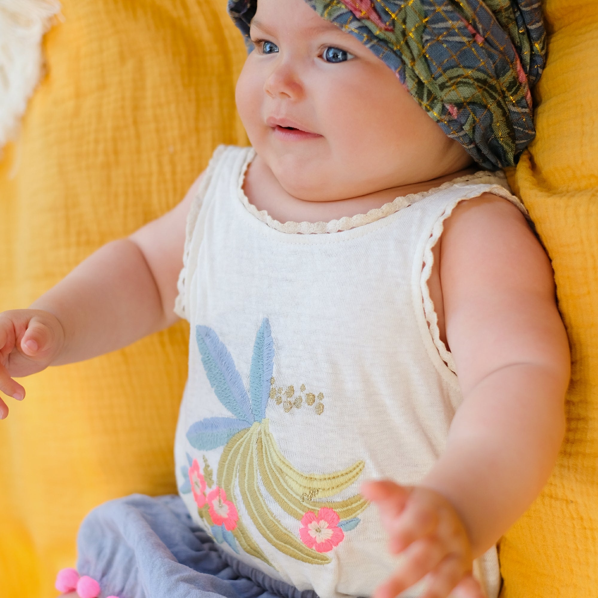 Baby Girls Lagoon Leaves Headband