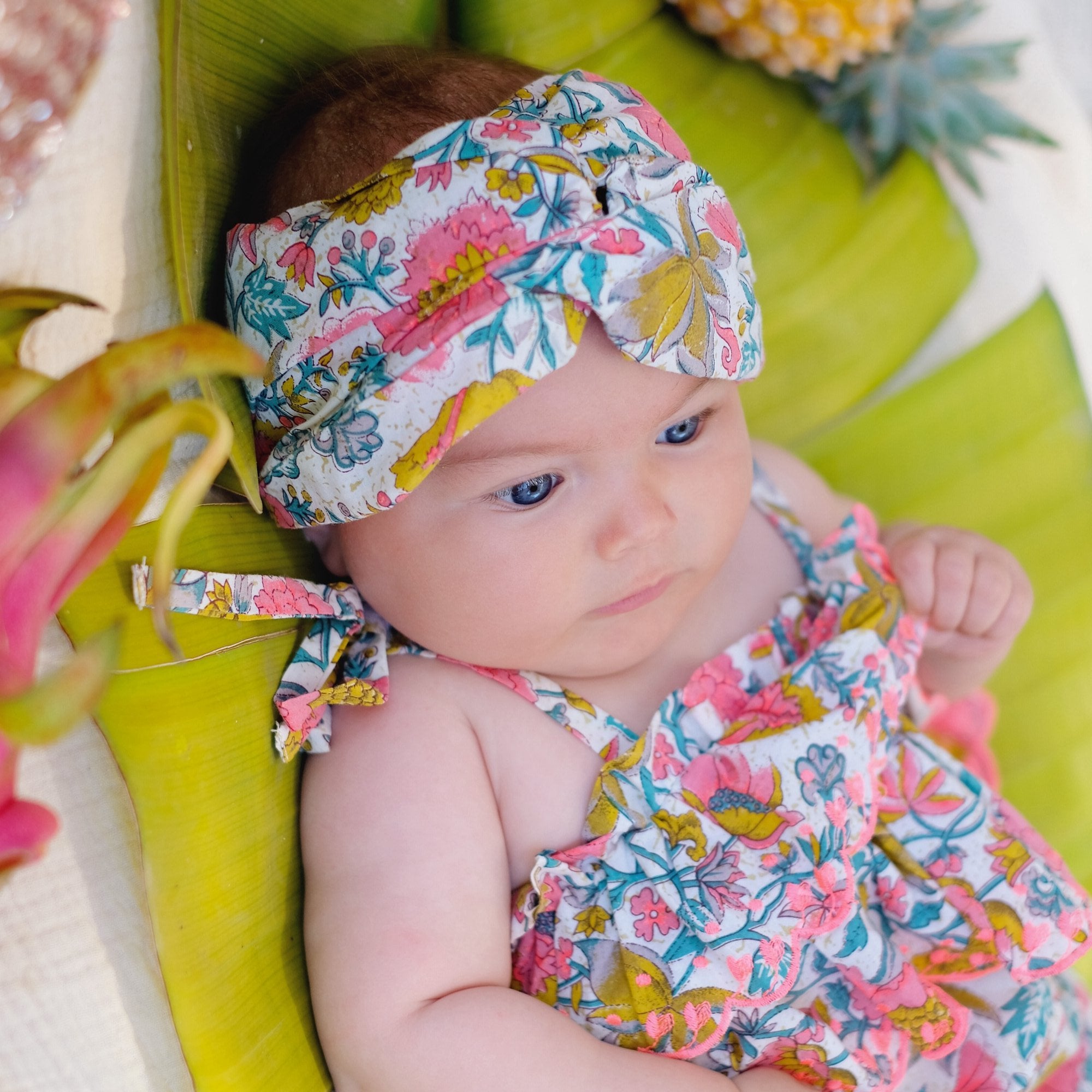 Baby Multi Flowers Cotton Headband