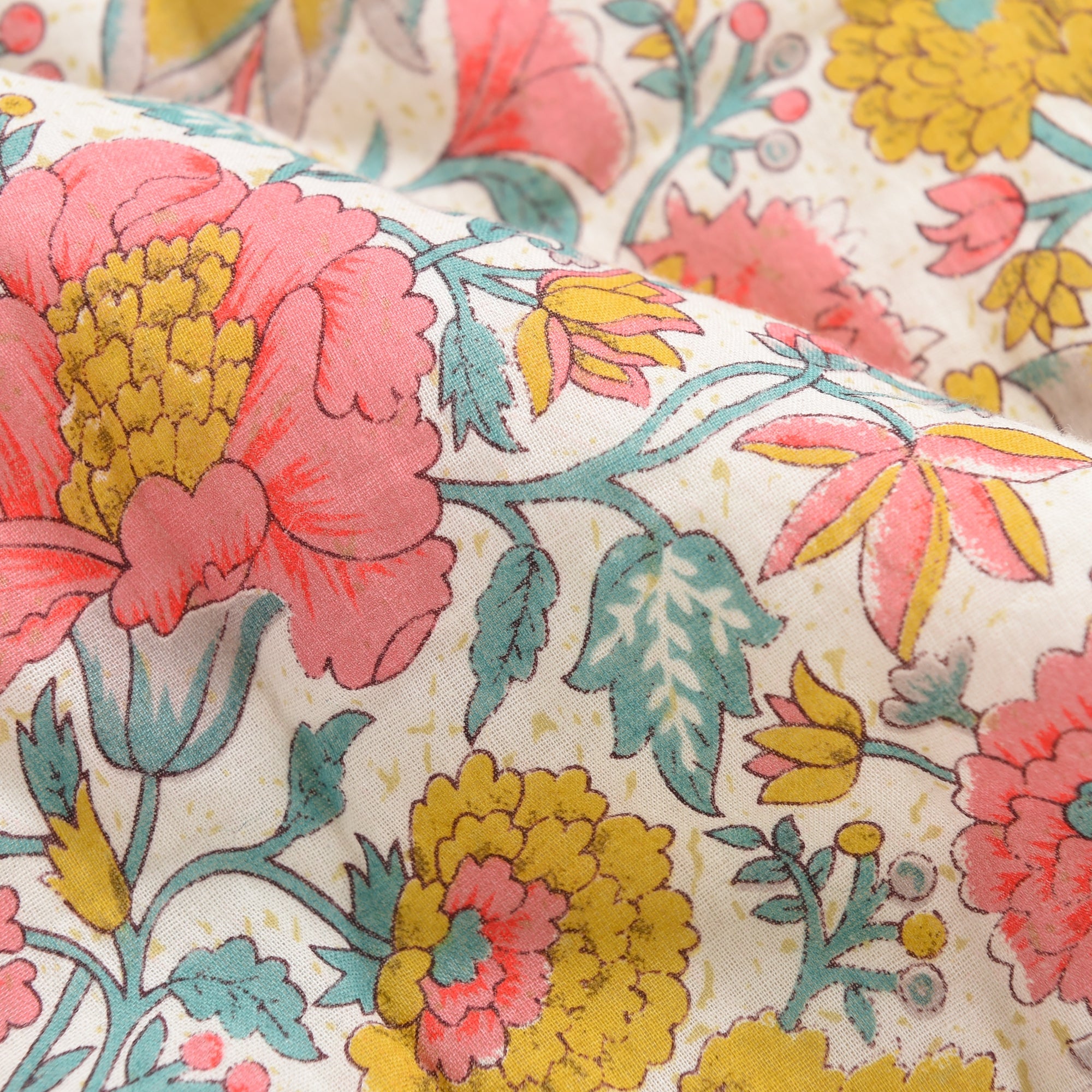 Baby Girls Multi Flowers Cotton Jacket