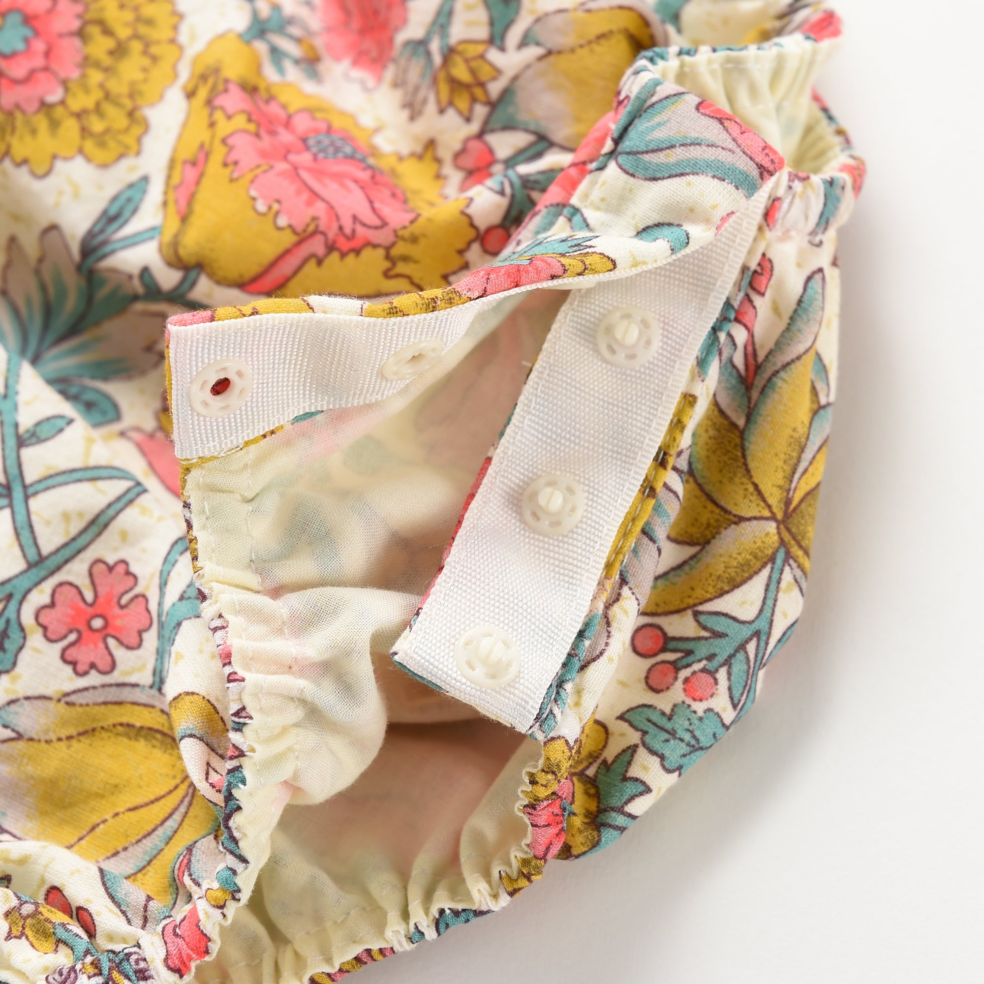 Baby Girls Multi Flowers Cotton Babysuits