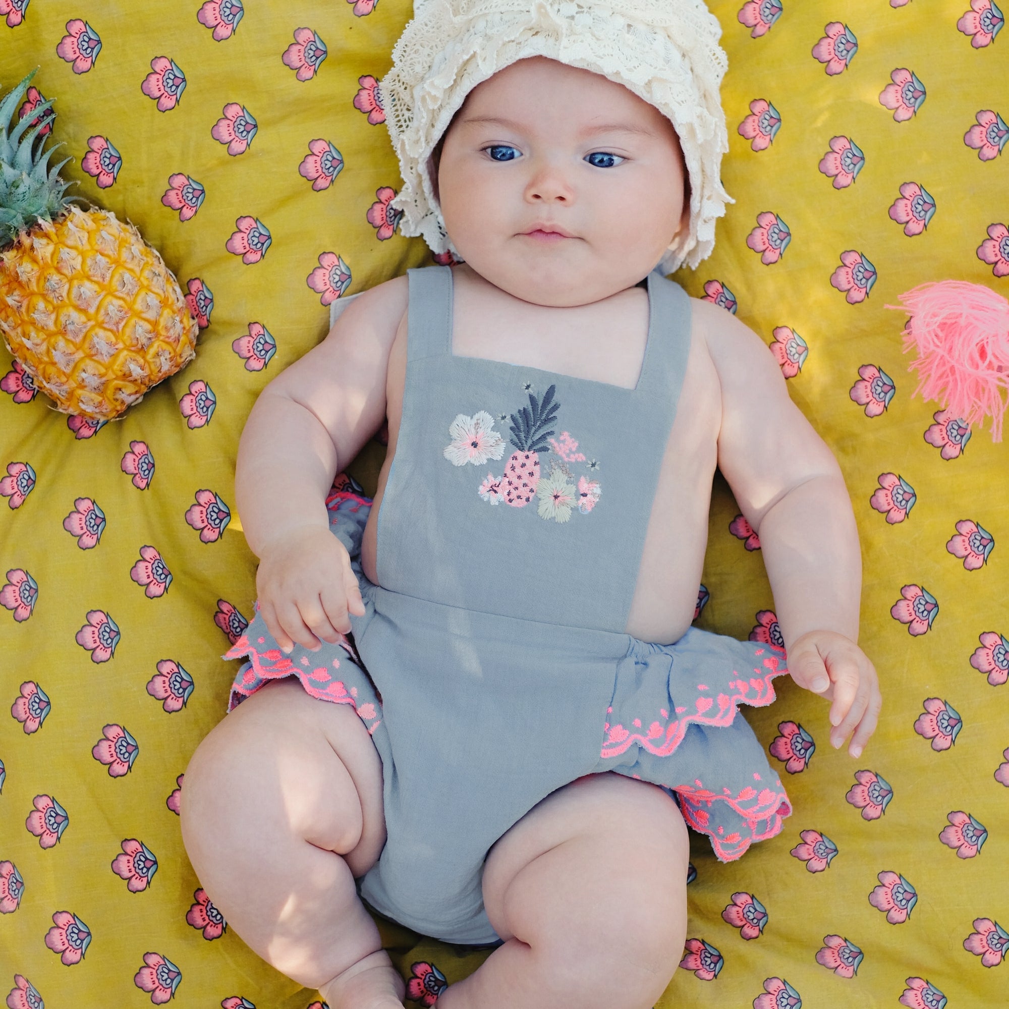 Baby Girls Silver Cloud Babysuits