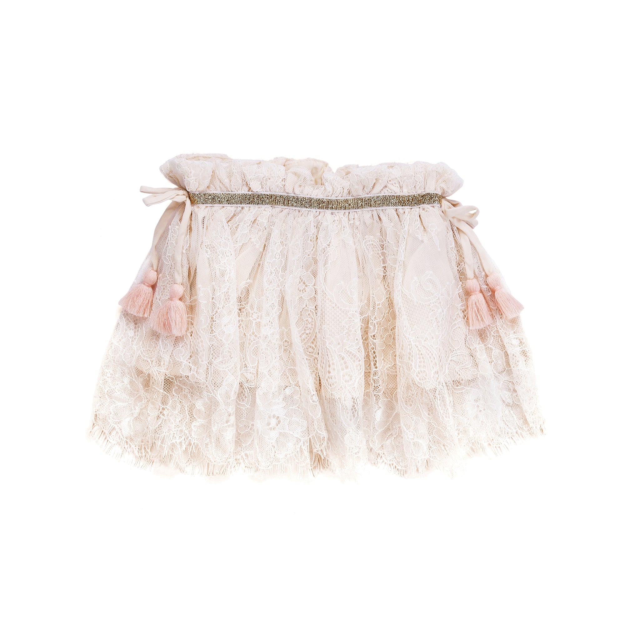 Girls Cream Skirt