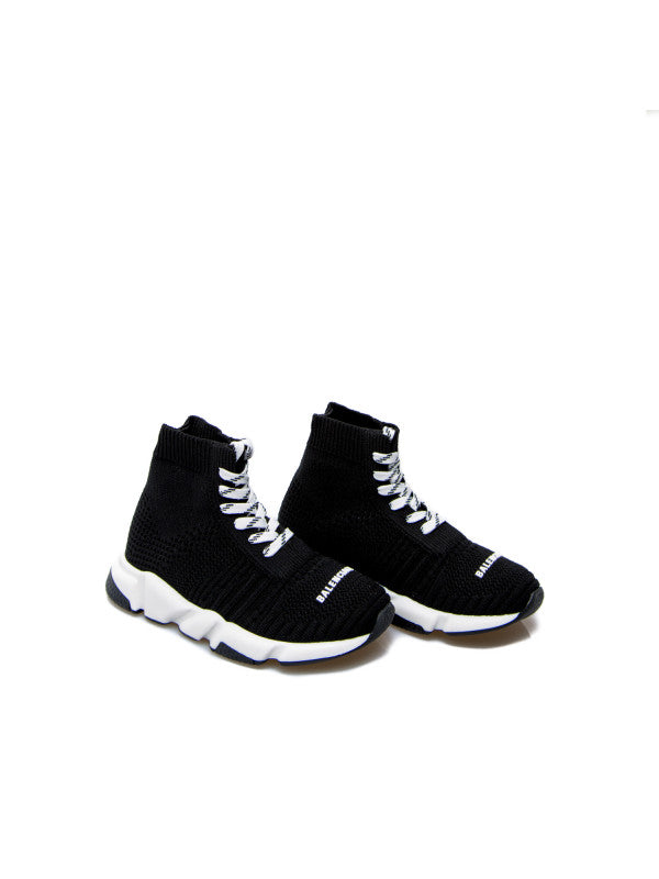 Boys & Girls Black Logo Sport Shoes