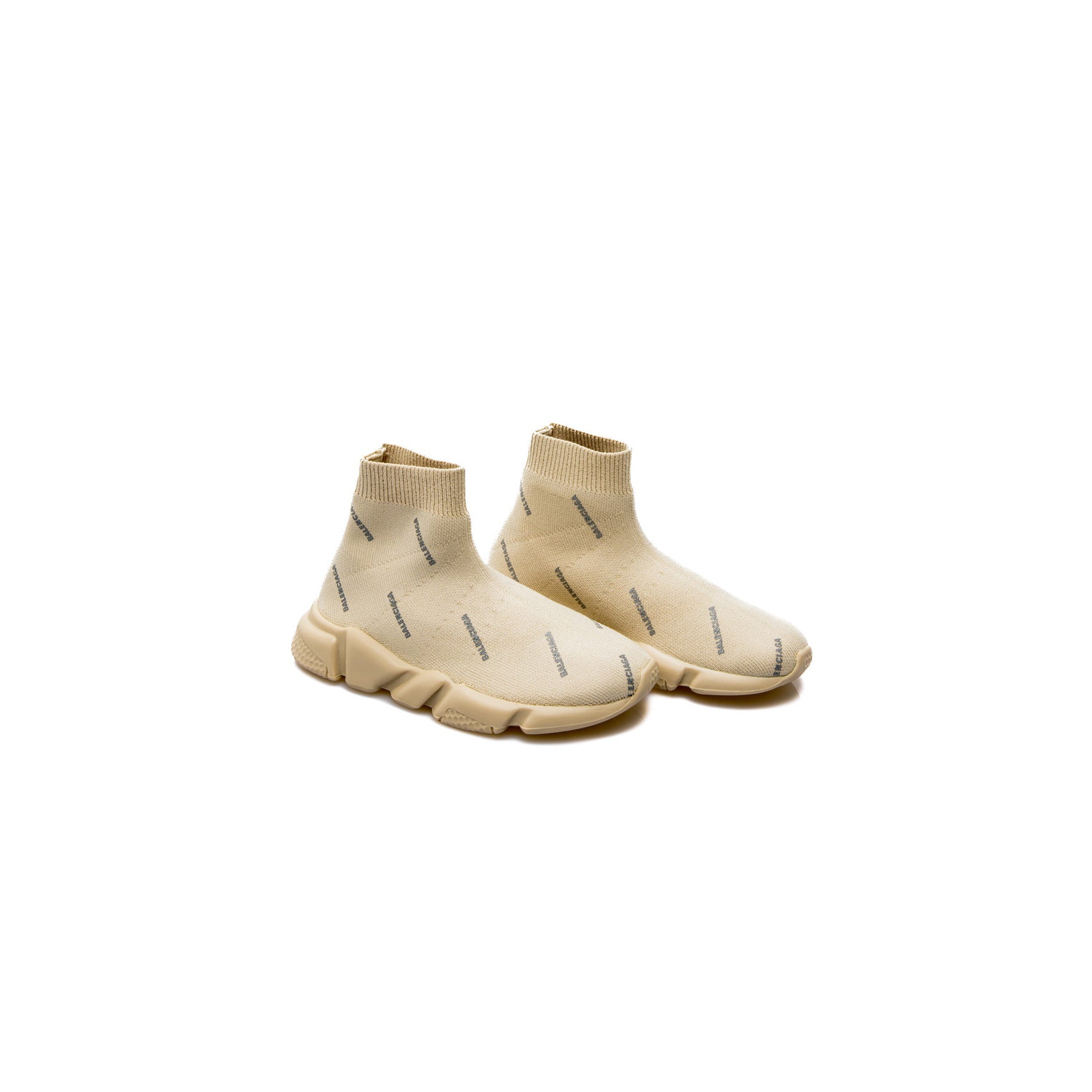 Boys & Girls Beige Logo Shoes