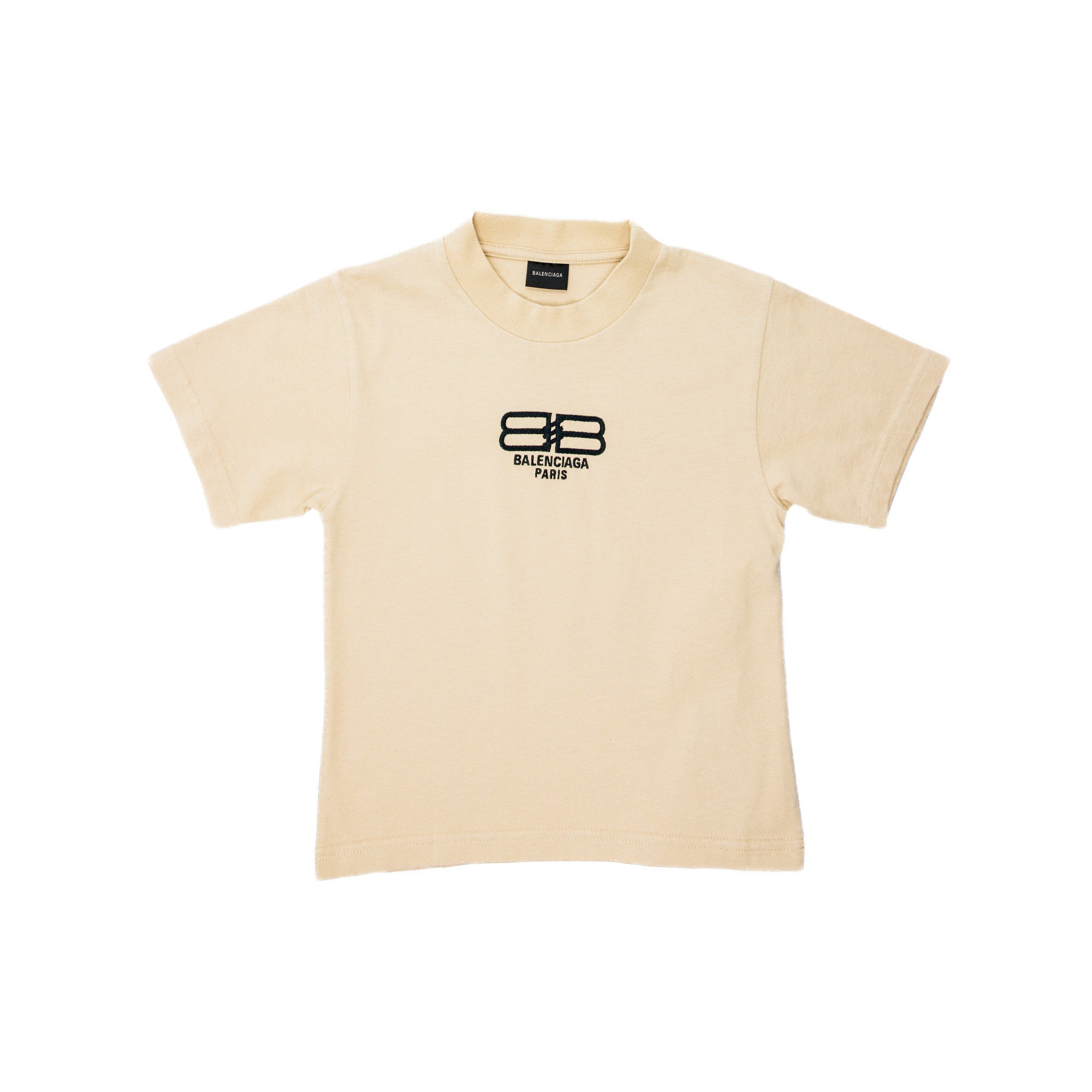 Boys & Girls Beige Logo Cotton T-Shirt