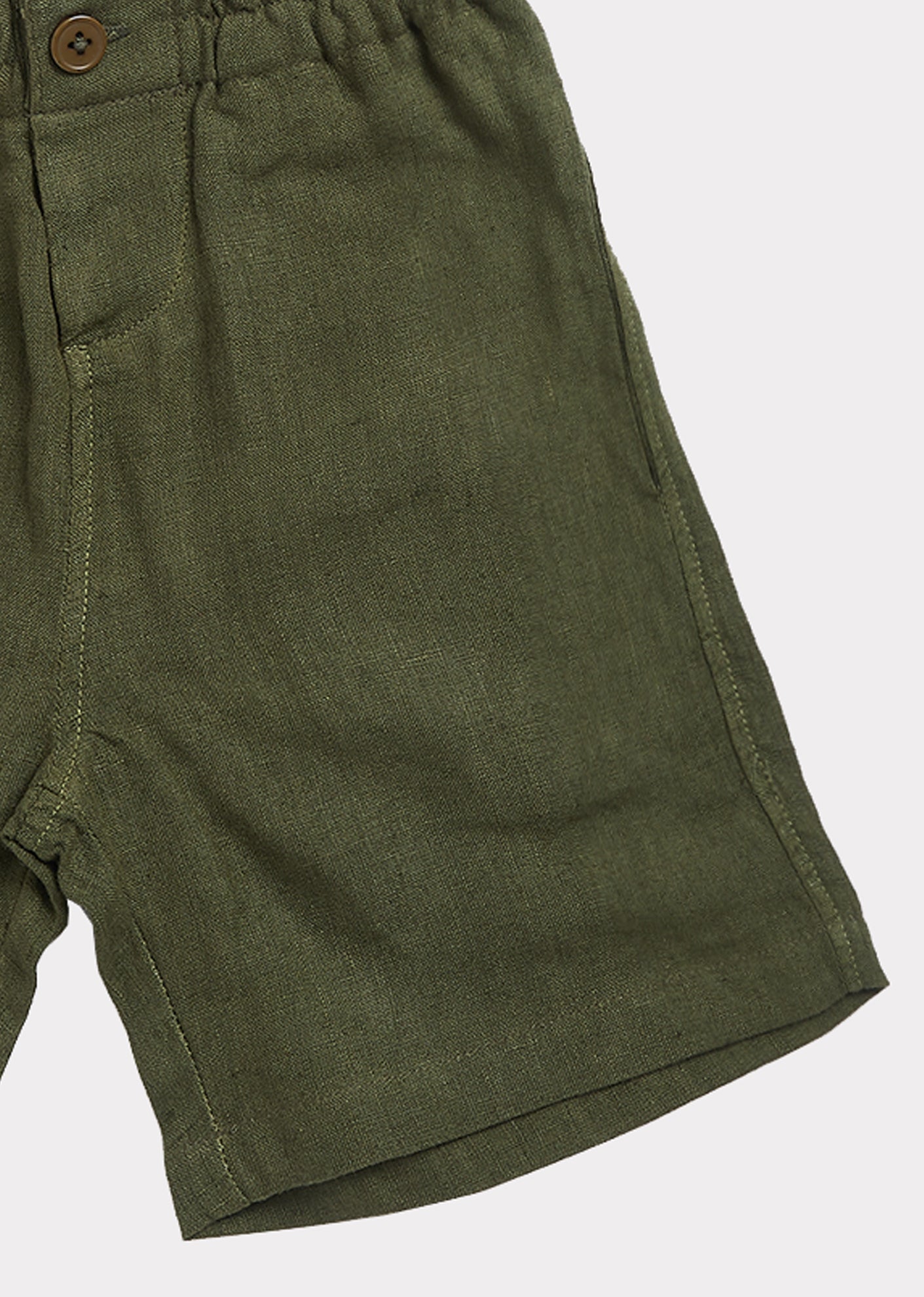 Boys & Girls Army Green Shorts
