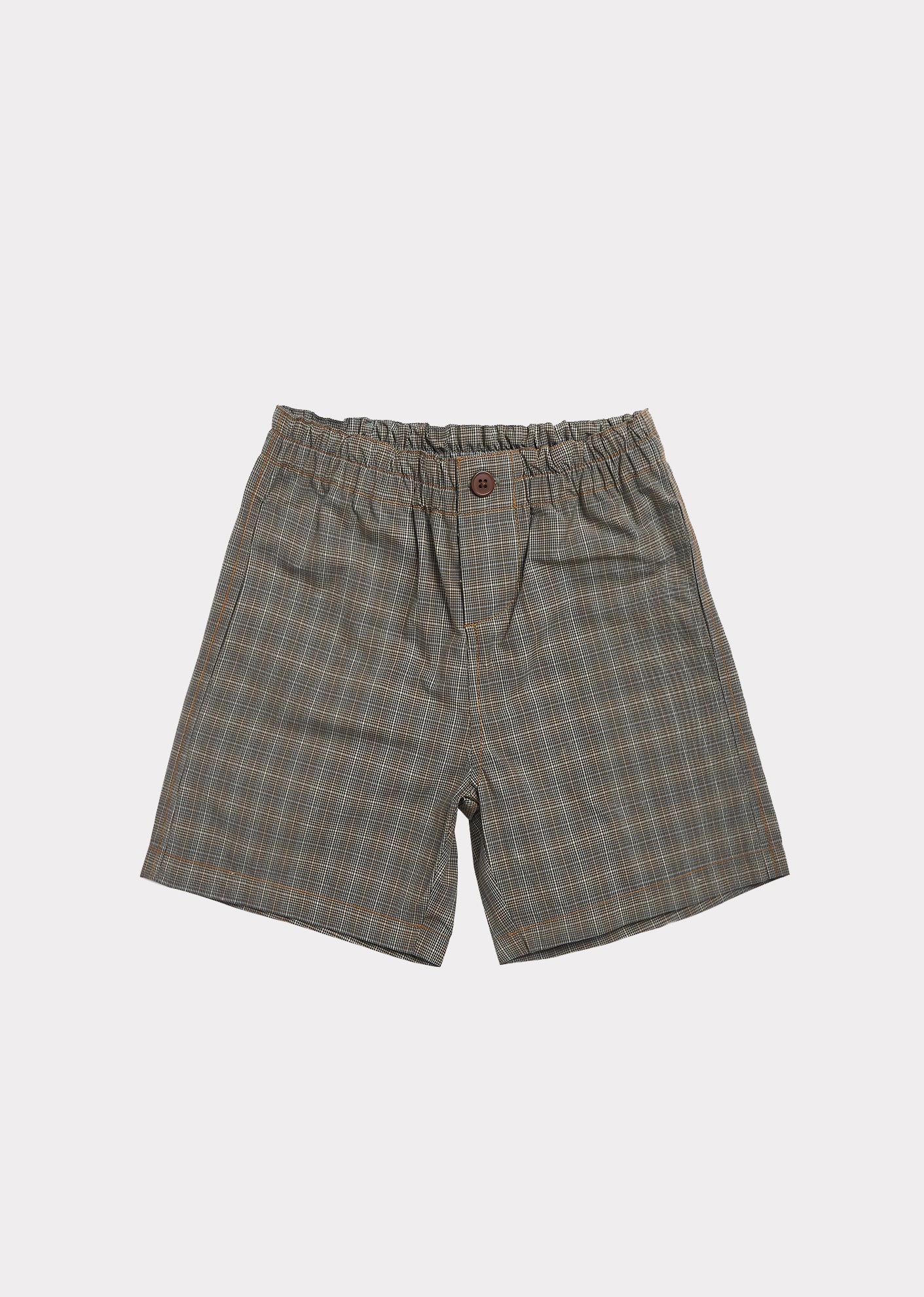 Boys & Girls Grey Check Shorts