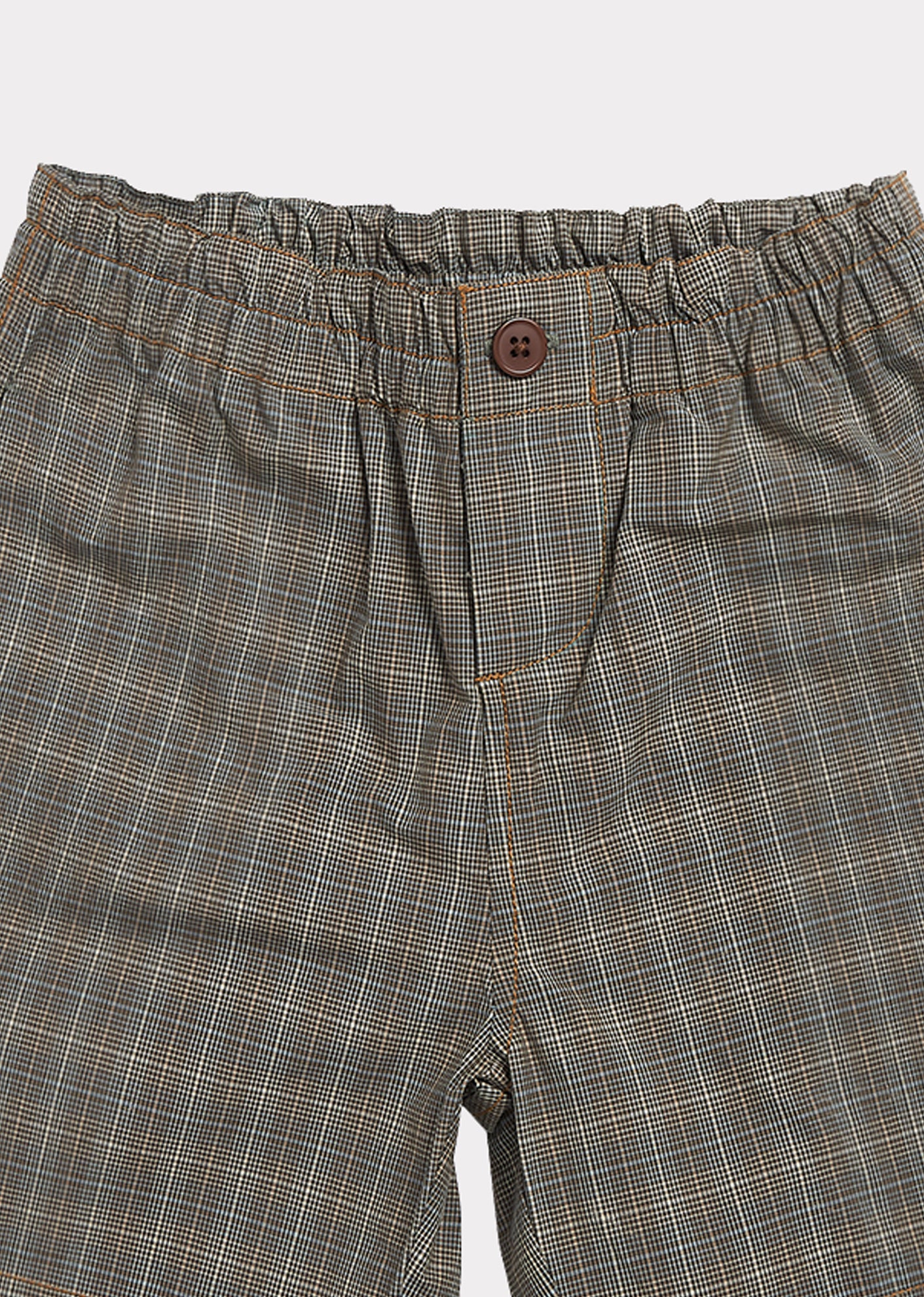 Boys & Girls Grey Check Shorts