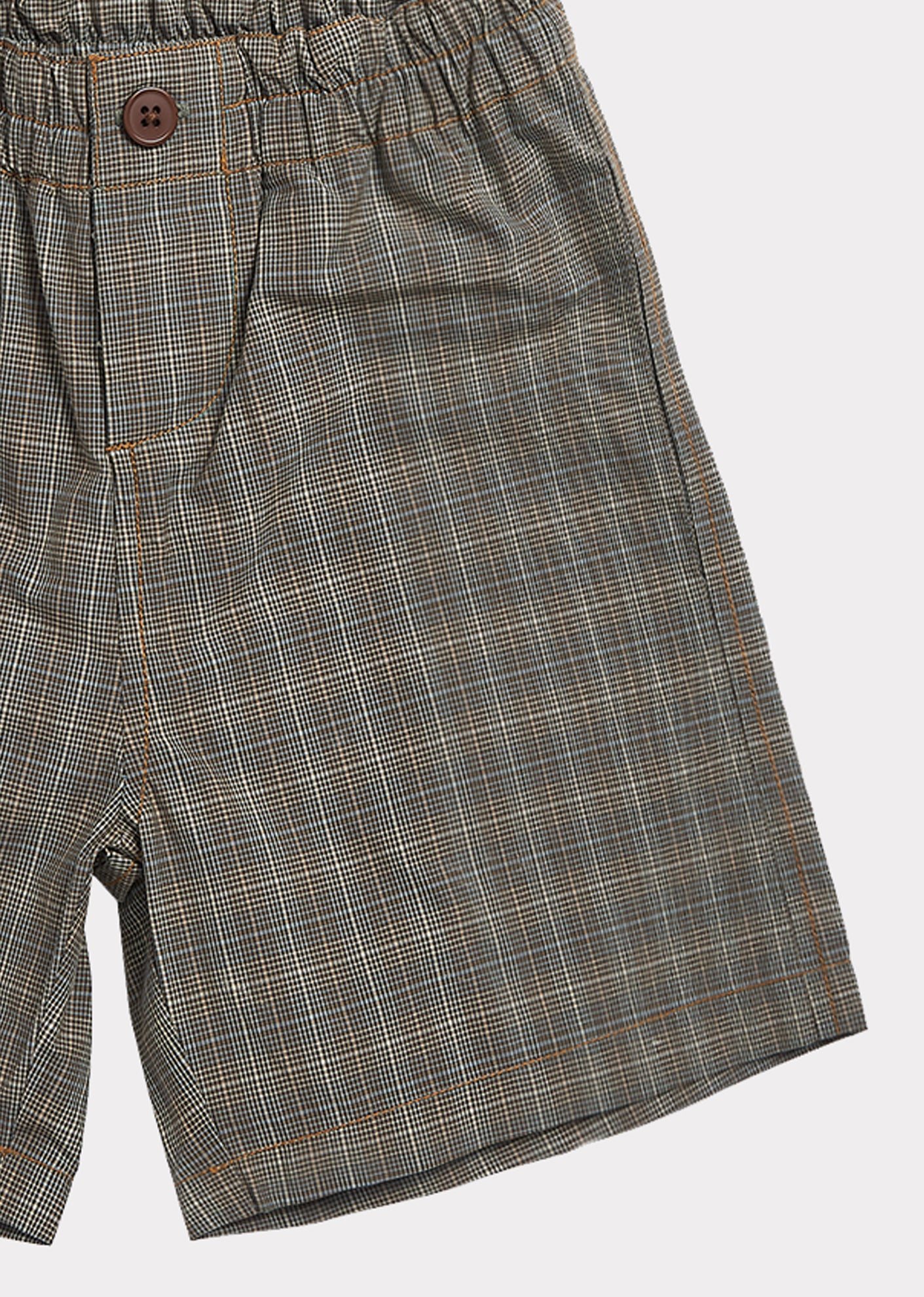 Boys & Girls Grey Check Shorts